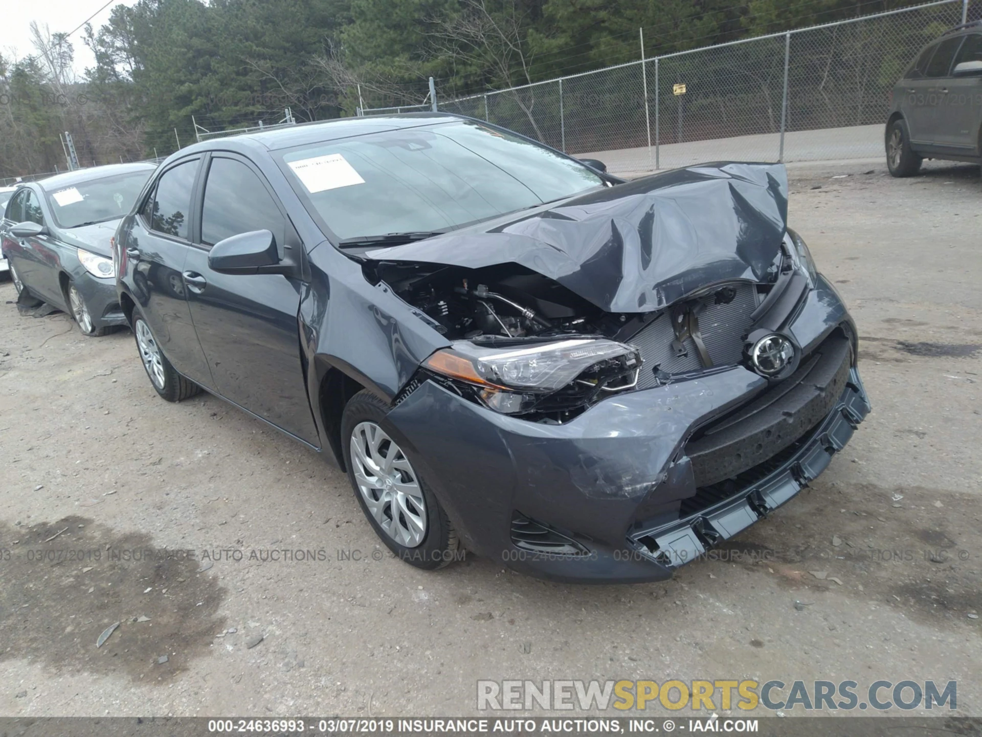 1 Photograph of a damaged car 5YFBURHE2KP942819 TOYOTA COROLLA 2019