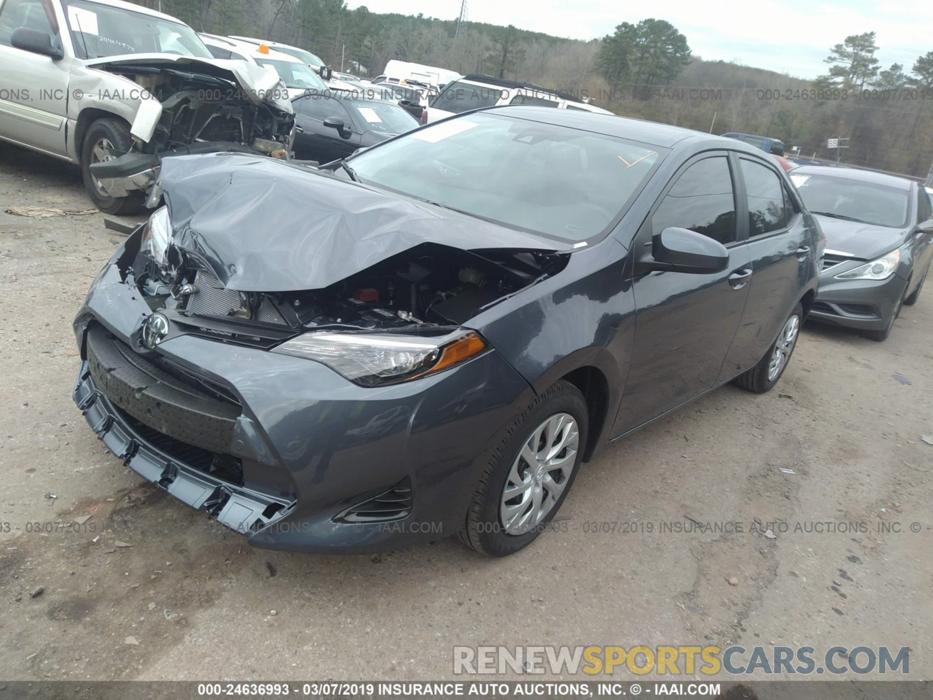 2 Photograph of a damaged car 5YFBURHE2KP942819 TOYOTA COROLLA 2019