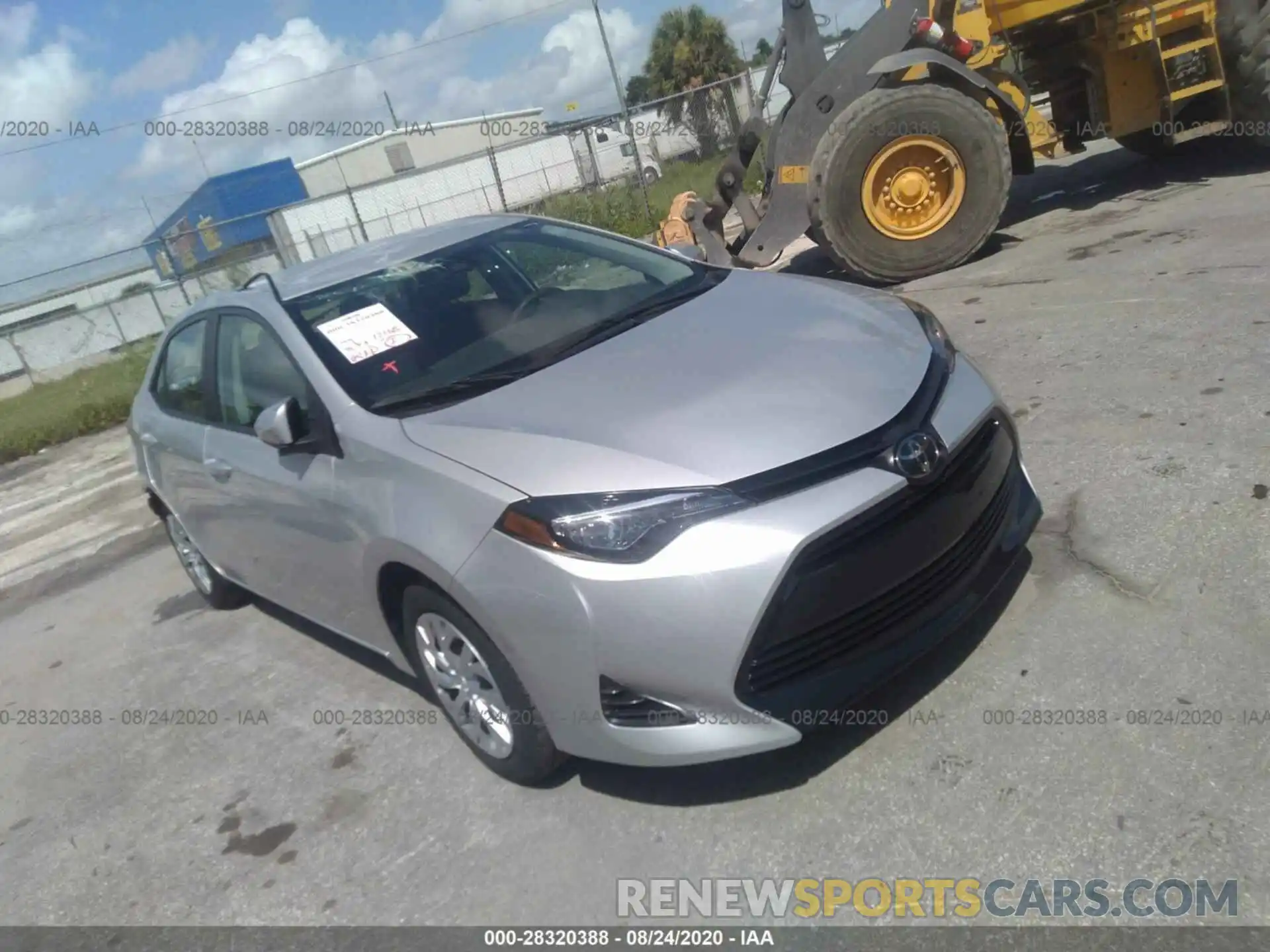 1 Photograph of a damaged car 5YFBURHE2KP943212 TOYOTA COROLLA 2019