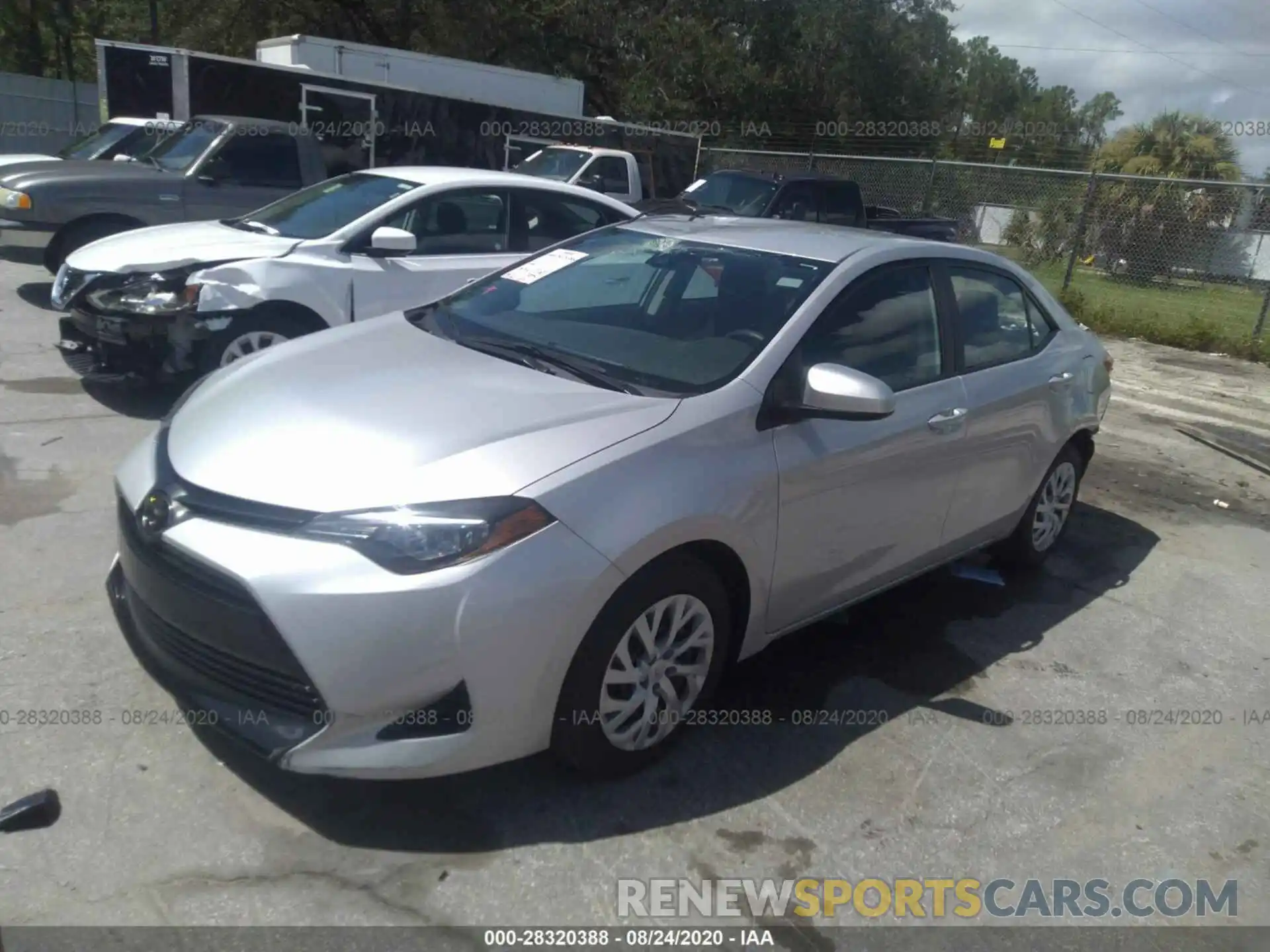 2 Photograph of a damaged car 5YFBURHE2KP943212 TOYOTA COROLLA 2019