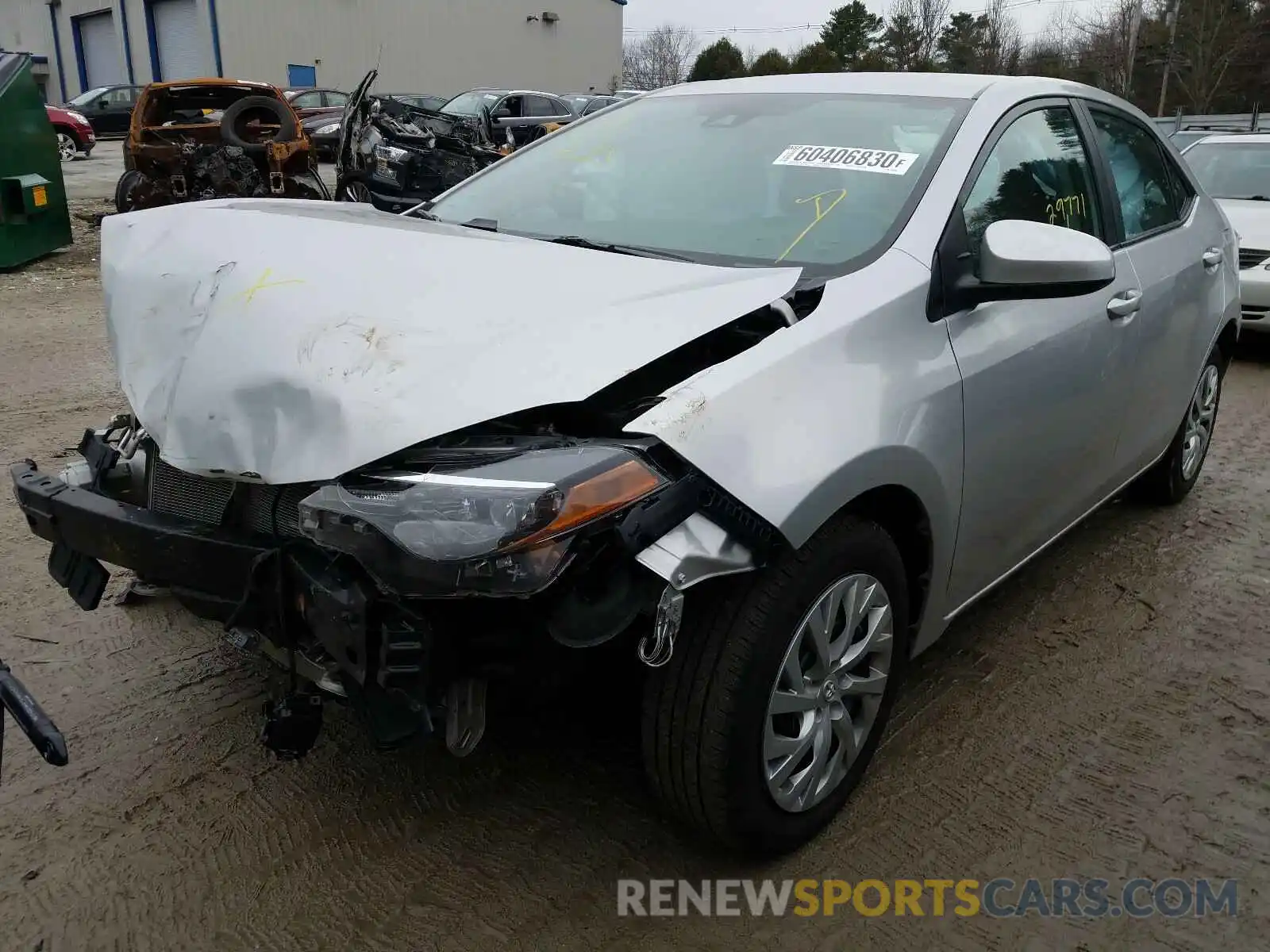 2 Photograph of a damaged car 5YFBURHE2KP944456 TOYOTA COROLLA 2019