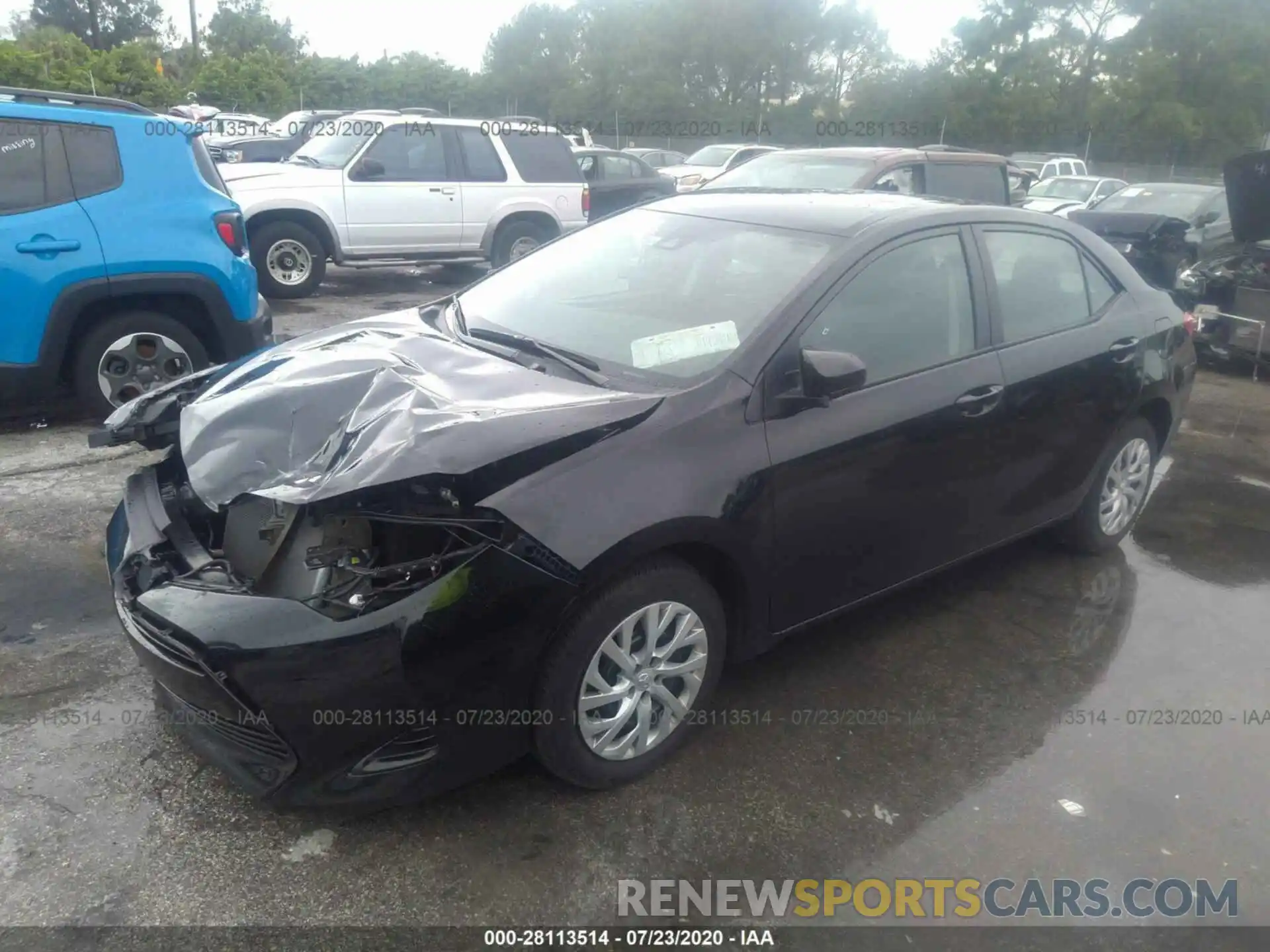 2 Photograph of a damaged car 5YFBURHE2KP945073 TOYOTA COROLLA 2019