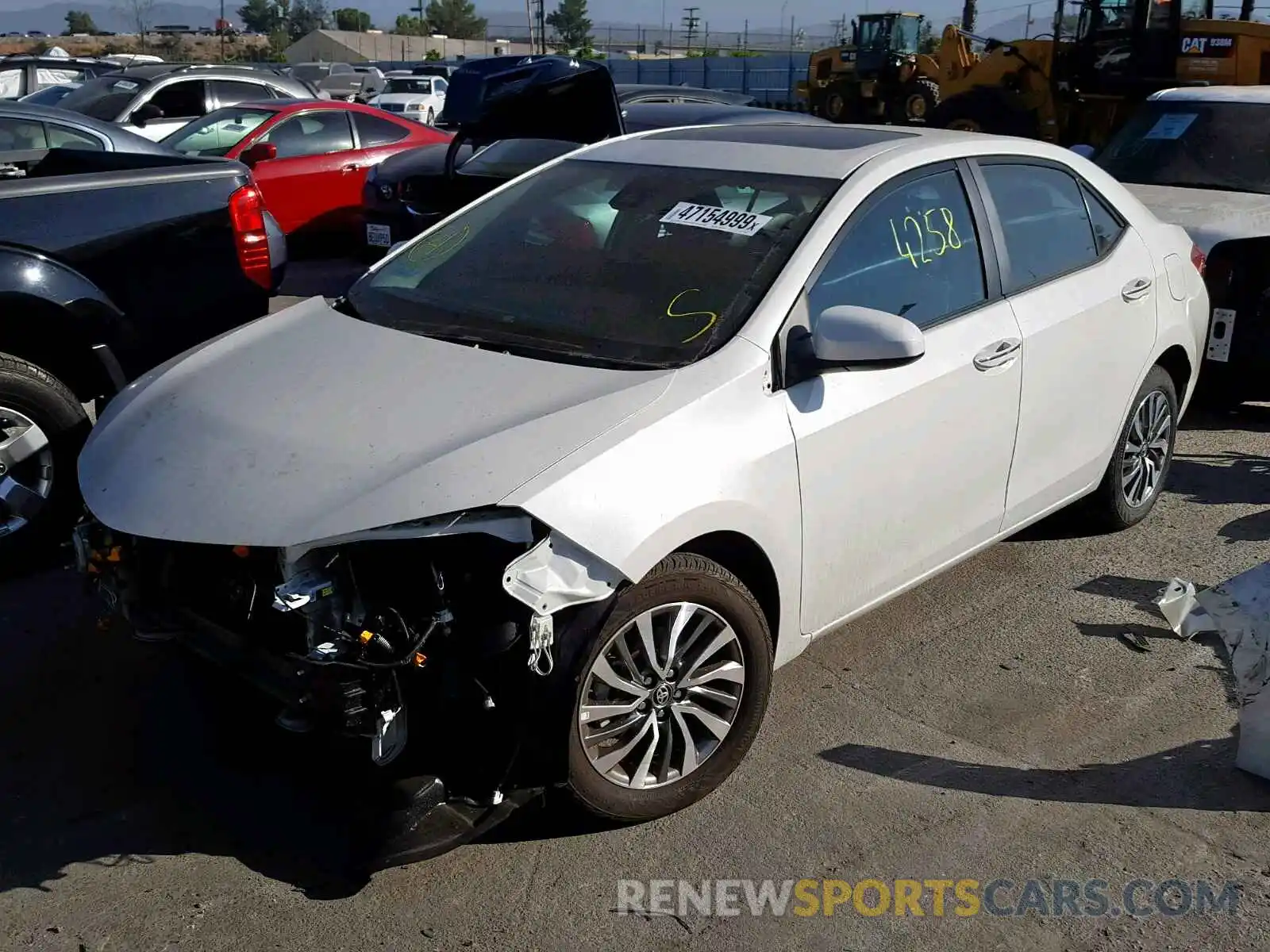 2 Photograph of a damaged car 5YFBURHE2KP945509 TOYOTA COROLLA 2019