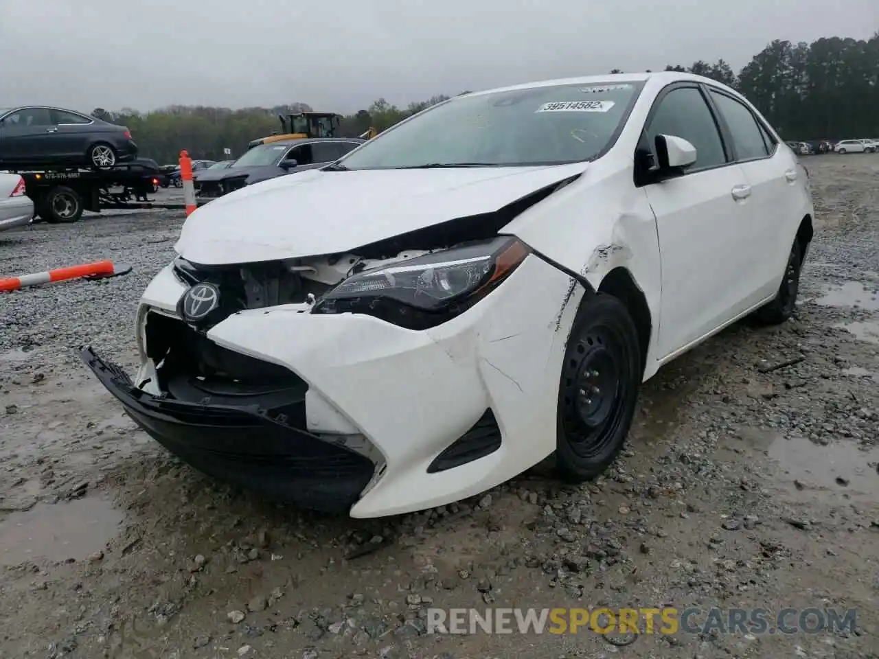 2 Photograph of a damaged car 5YFBURHE2KP945736 TOYOTA COROLLA 2019