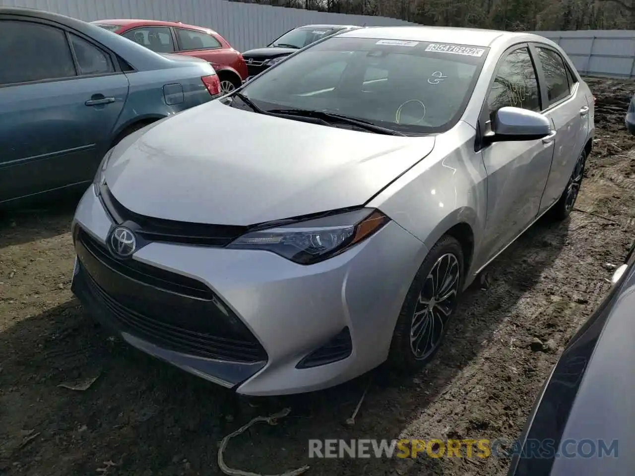 2 Photograph of a damaged car 5YFBURHE2KP945803 TOYOTA COROLLA 2019