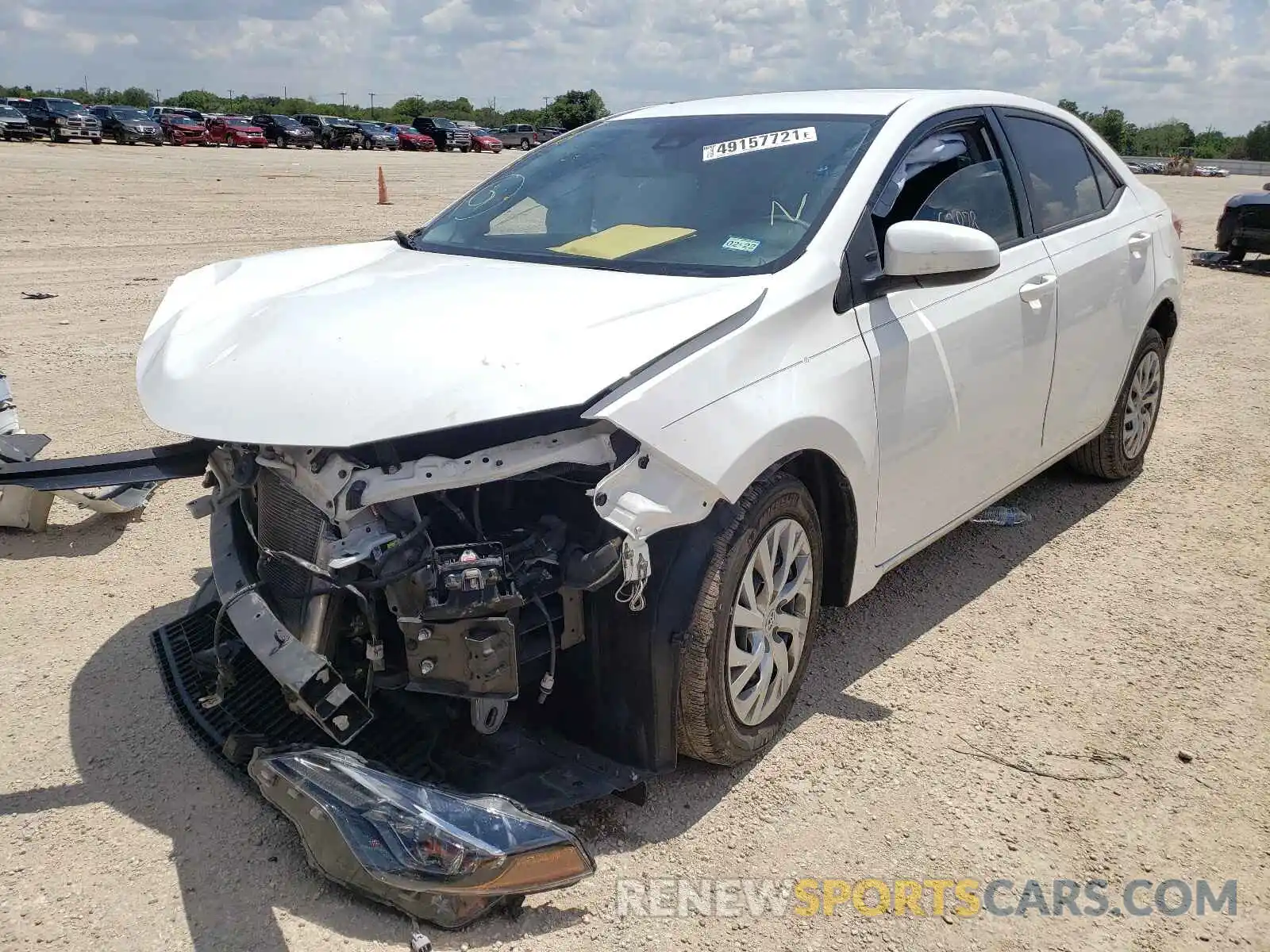 2 Photograph of a damaged car 5YFBURHE2KP946594 TOYOTA COROLLA 2019