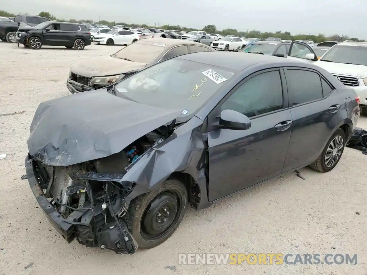 2 Photograph of a damaged car 5YFBURHE2KP947101 TOYOTA COROLLA 2019