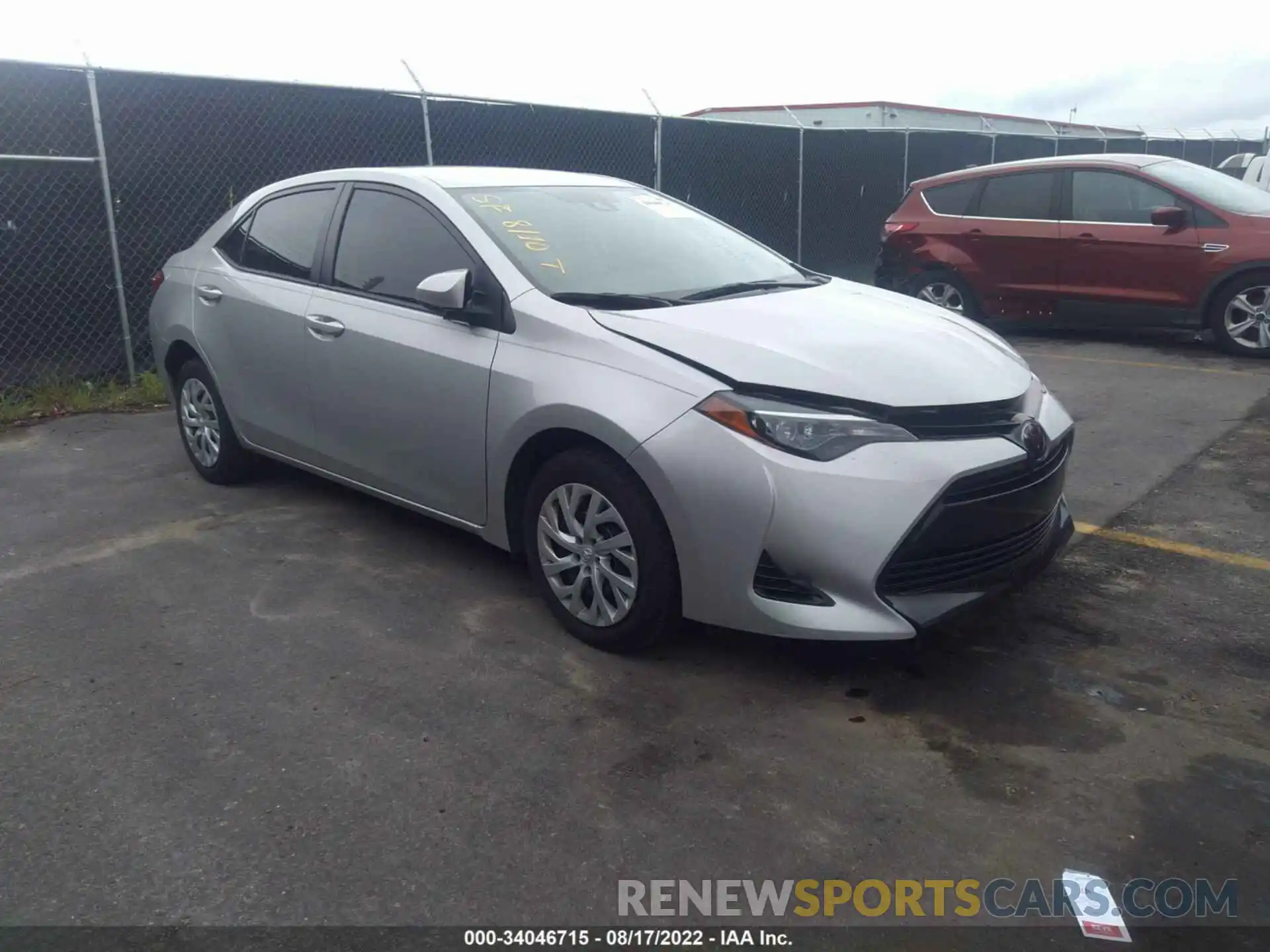 1 Photograph of a damaged car 5YFBURHE2KP947275 TOYOTA COROLLA 2019