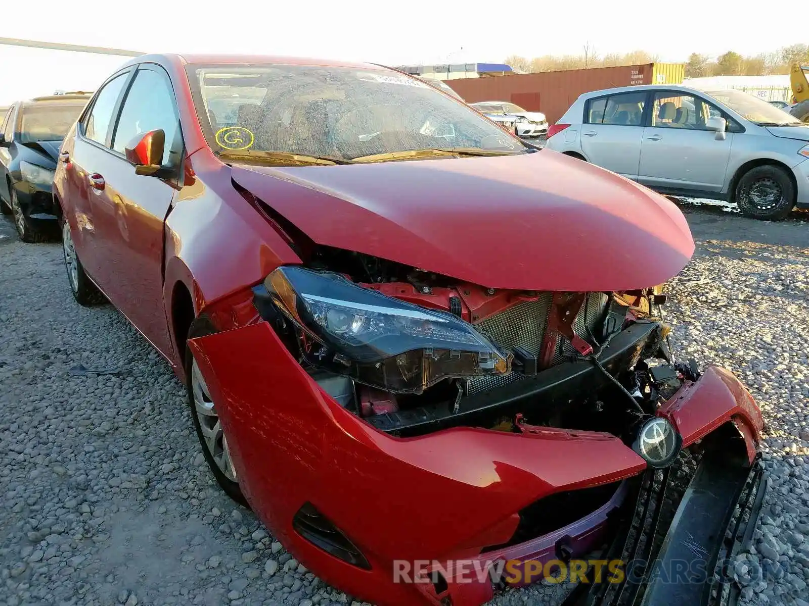 1 Photograph of a damaged car 5YFBURHE2KP947325 TOYOTA COROLLA 2019