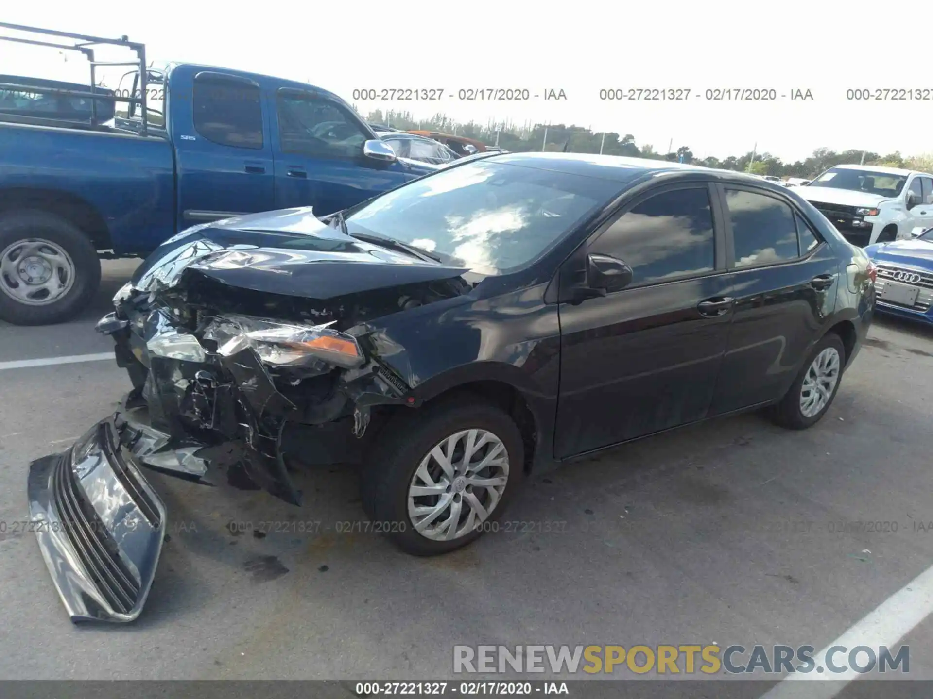 2 Photograph of a damaged car 5YFBURHE2KP947339 TOYOTA COROLLA 2019