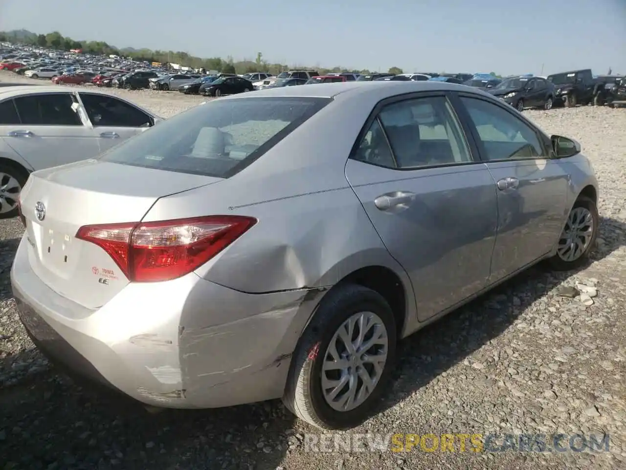 4 Photograph of a damaged car 5YFBURHE2KP947373 TOYOTA COROLLA 2019