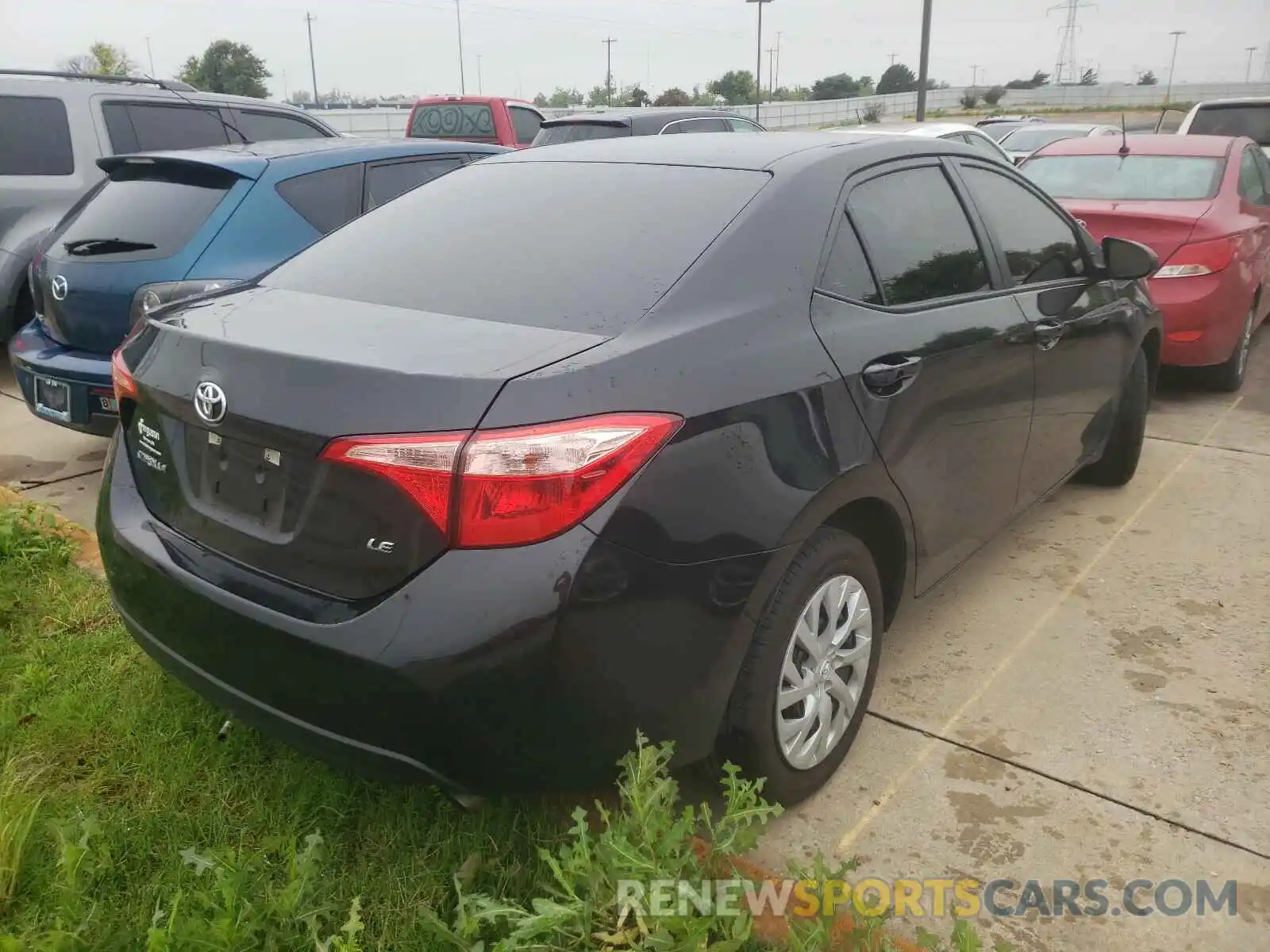 4 Photograph of a damaged car 5YFBURHE2KP947681 TOYOTA COROLLA 2019