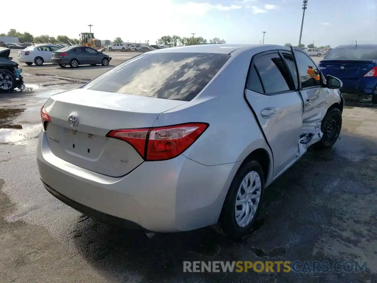 4 Photograph of a damaged car 5YFBURHE2KP948068 TOYOTA COROLLA 2019