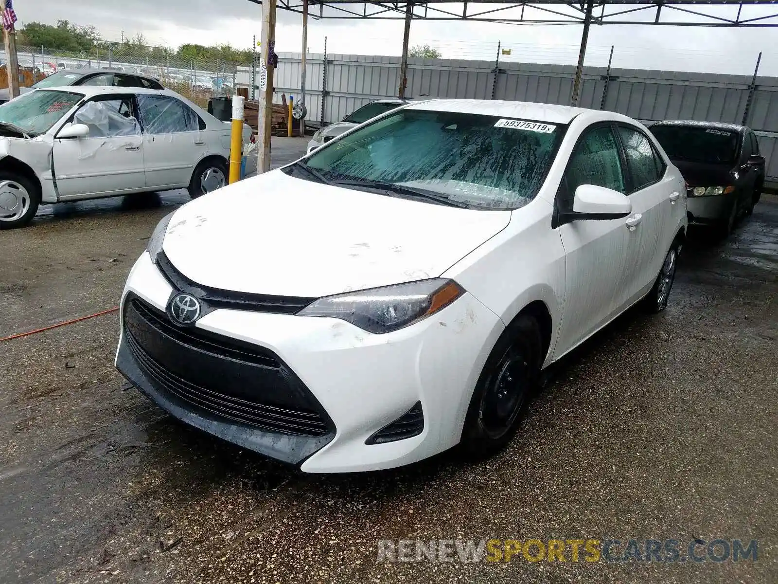 2 Photograph of a damaged car 5YFBURHE2KP948104 TOYOTA COROLLA 2019