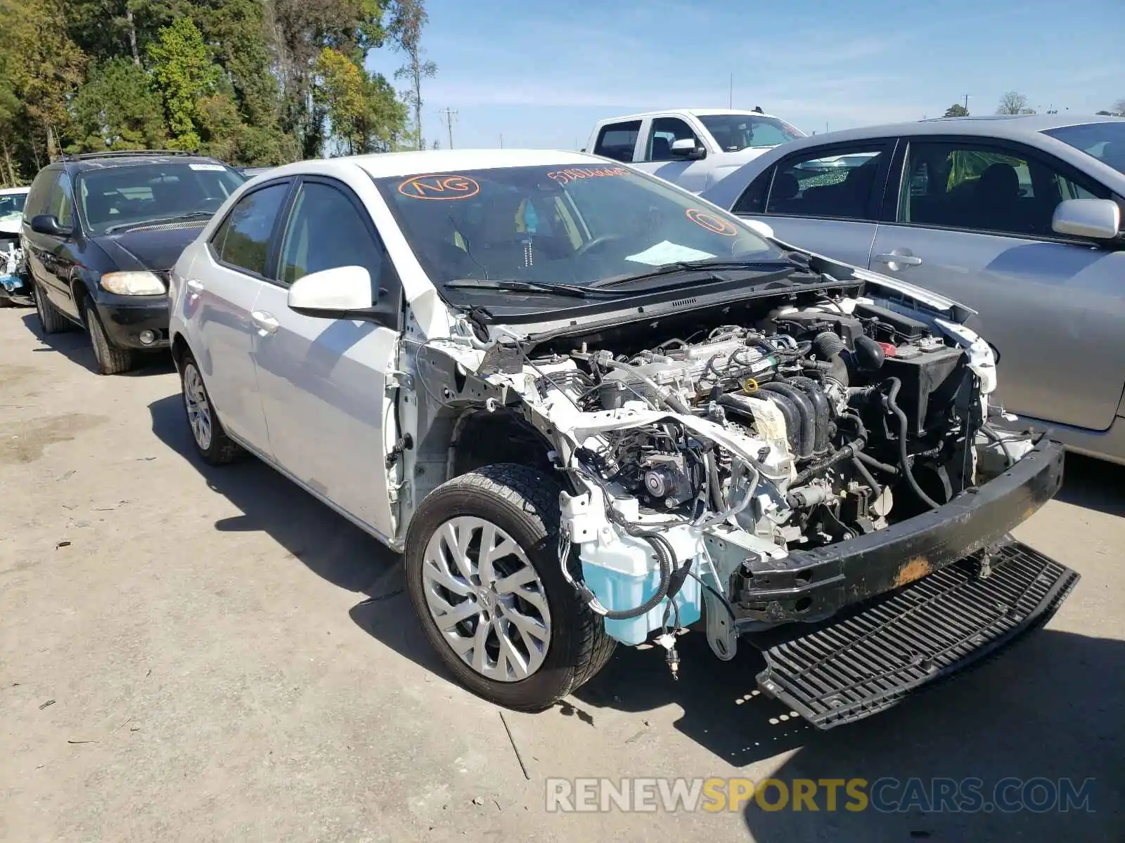 1 Photograph of a damaged car 5YFBURHE2KP948202 TOYOTA COROLLA 2019