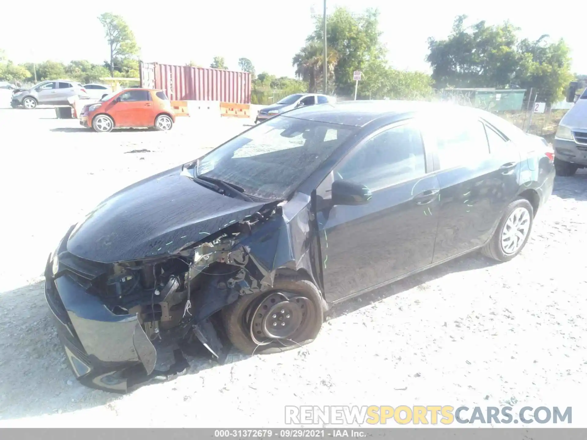 2 Photograph of a damaged car 5YFBURHE2KP948376 TOYOTA COROLLA 2019