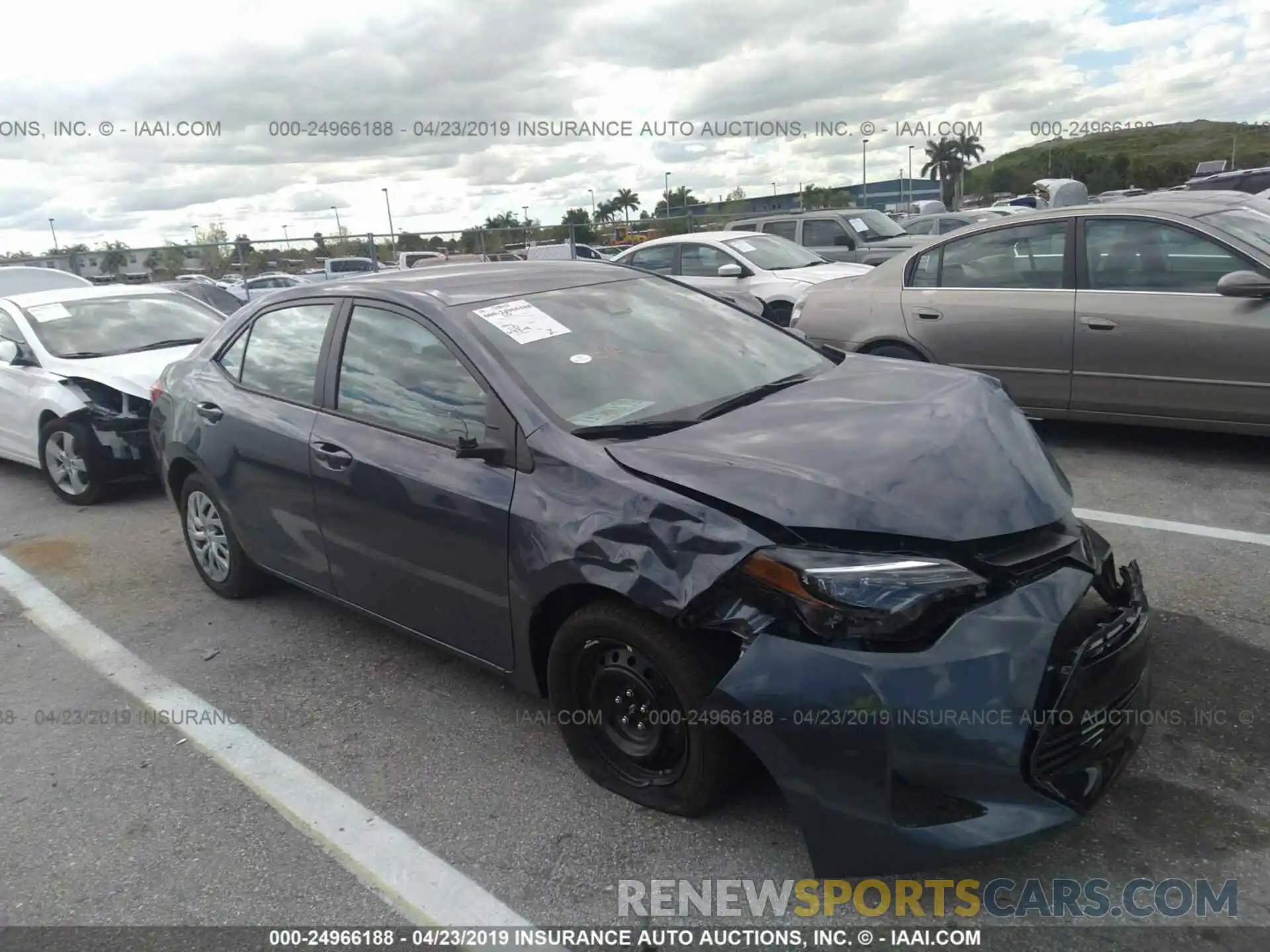 1 Photograph of a damaged car 5YFBURHE2KP948622 TOYOTA COROLLA 2019