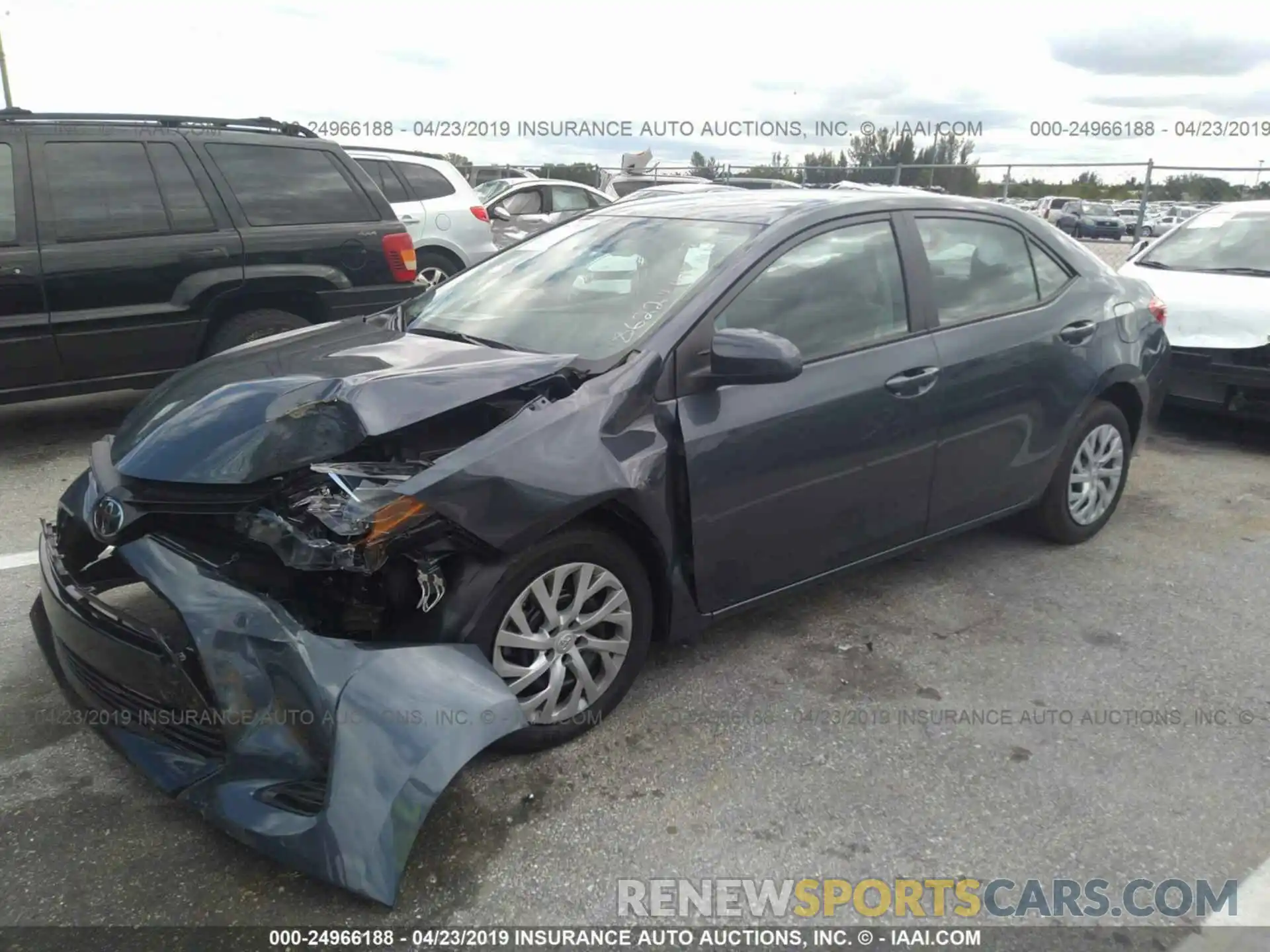 2 Photograph of a damaged car 5YFBURHE2KP948622 TOYOTA COROLLA 2019