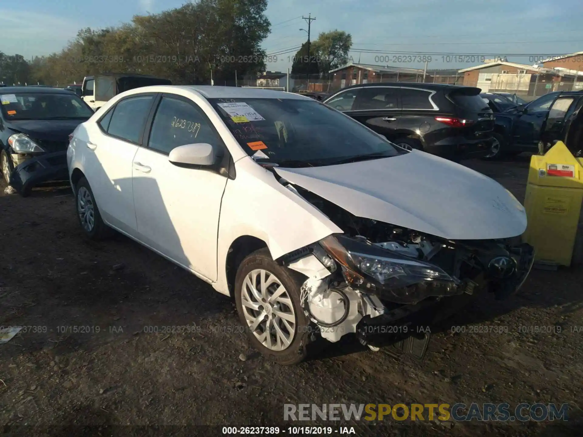 1 Photograph of a damaged car 5YFBURHE2KP948832 TOYOTA COROLLA 2019