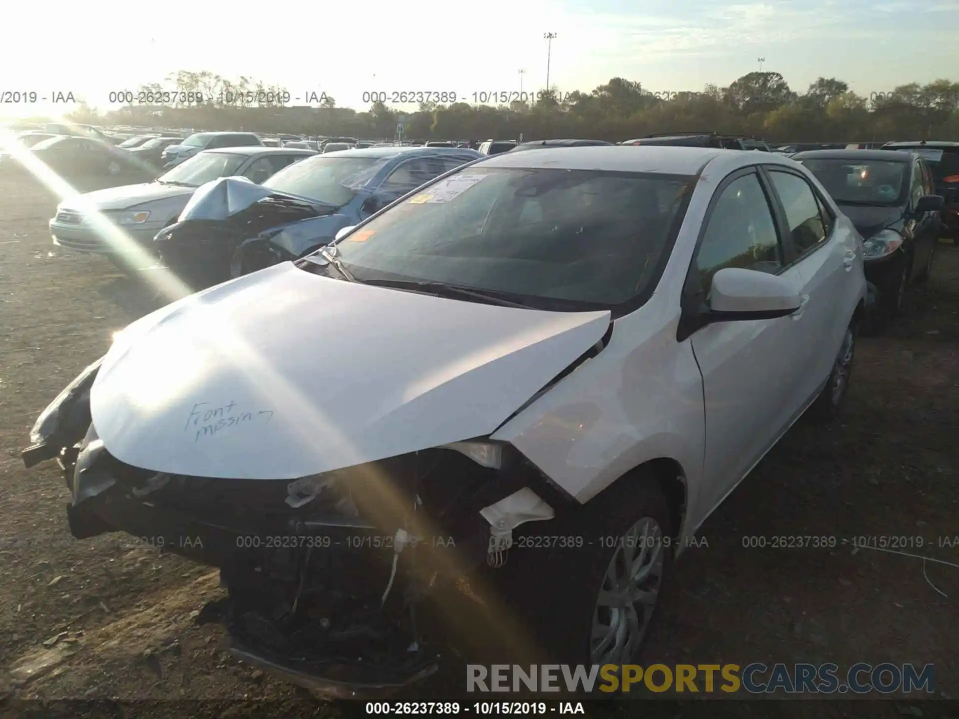 2 Photograph of a damaged car 5YFBURHE2KP948832 TOYOTA COROLLA 2019