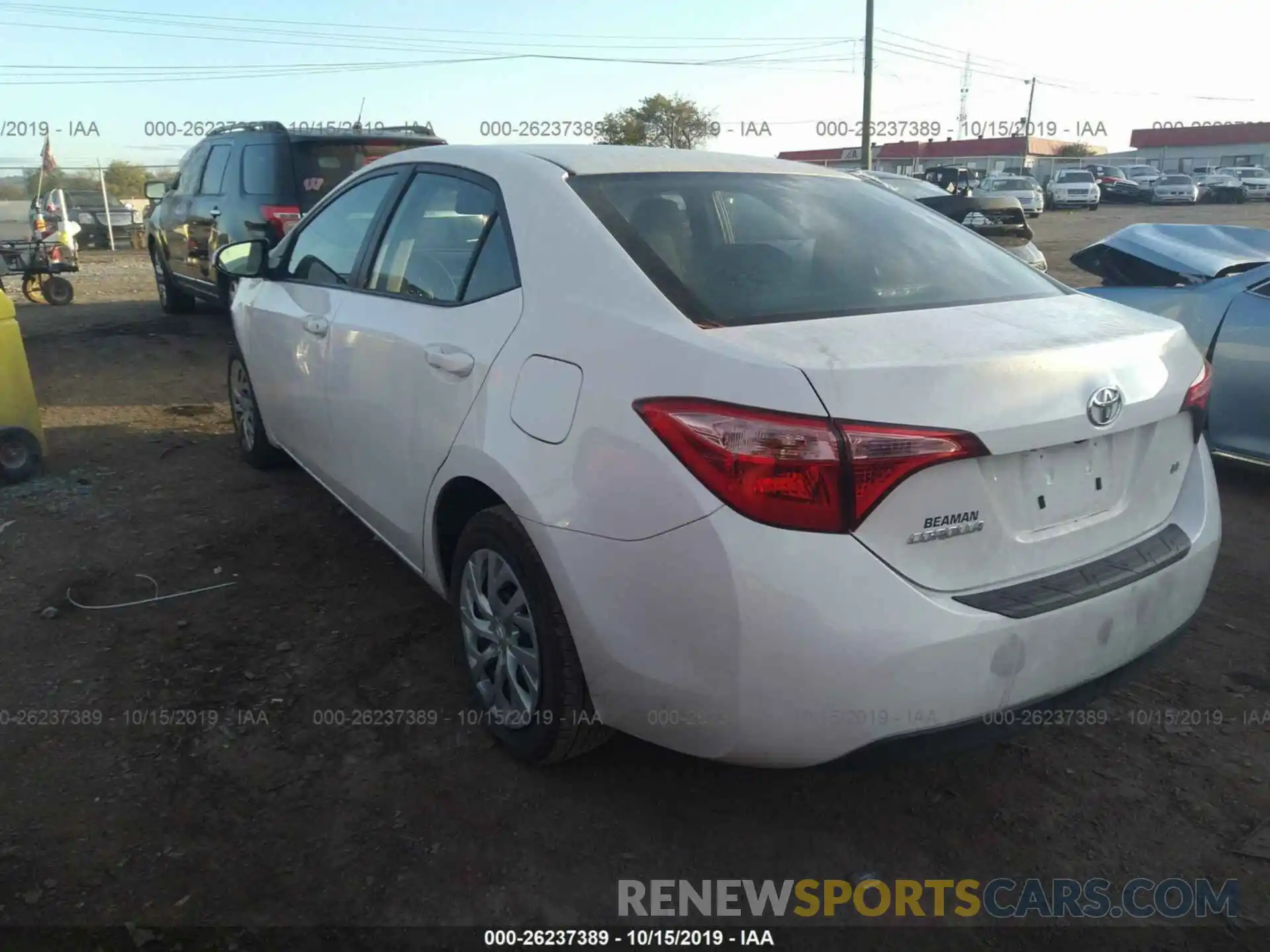 3 Photograph of a damaged car 5YFBURHE2KP948832 TOYOTA COROLLA 2019