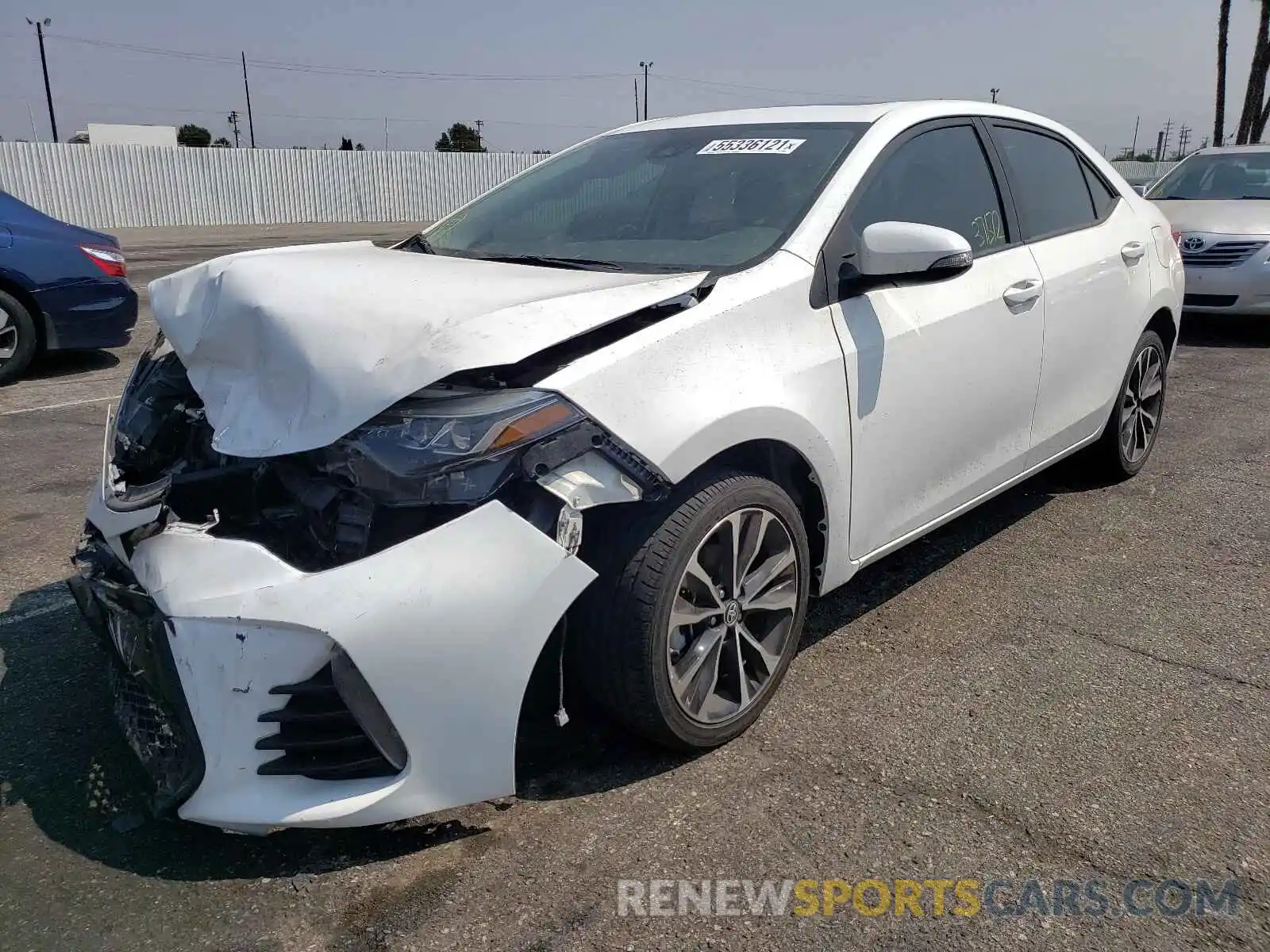 2 Photograph of a damaged car 5YFBURHE2KP948880 TOYOTA COROLLA 2019