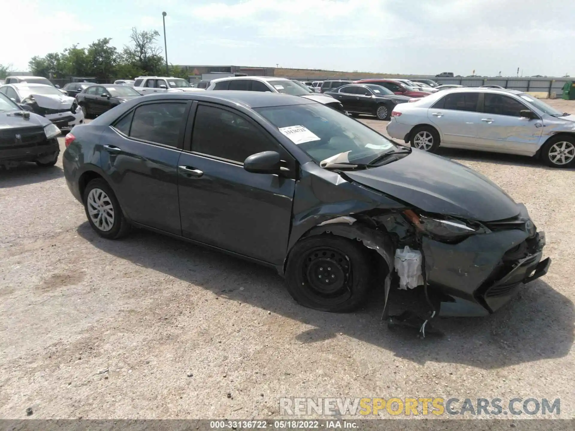 1 Photograph of a damaged car 5YFBURHE2KP949737 TOYOTA COROLLA 2019