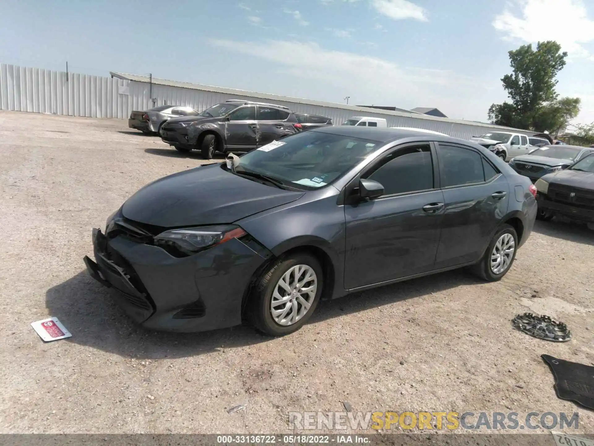 2 Photograph of a damaged car 5YFBURHE2KP949737 TOYOTA COROLLA 2019