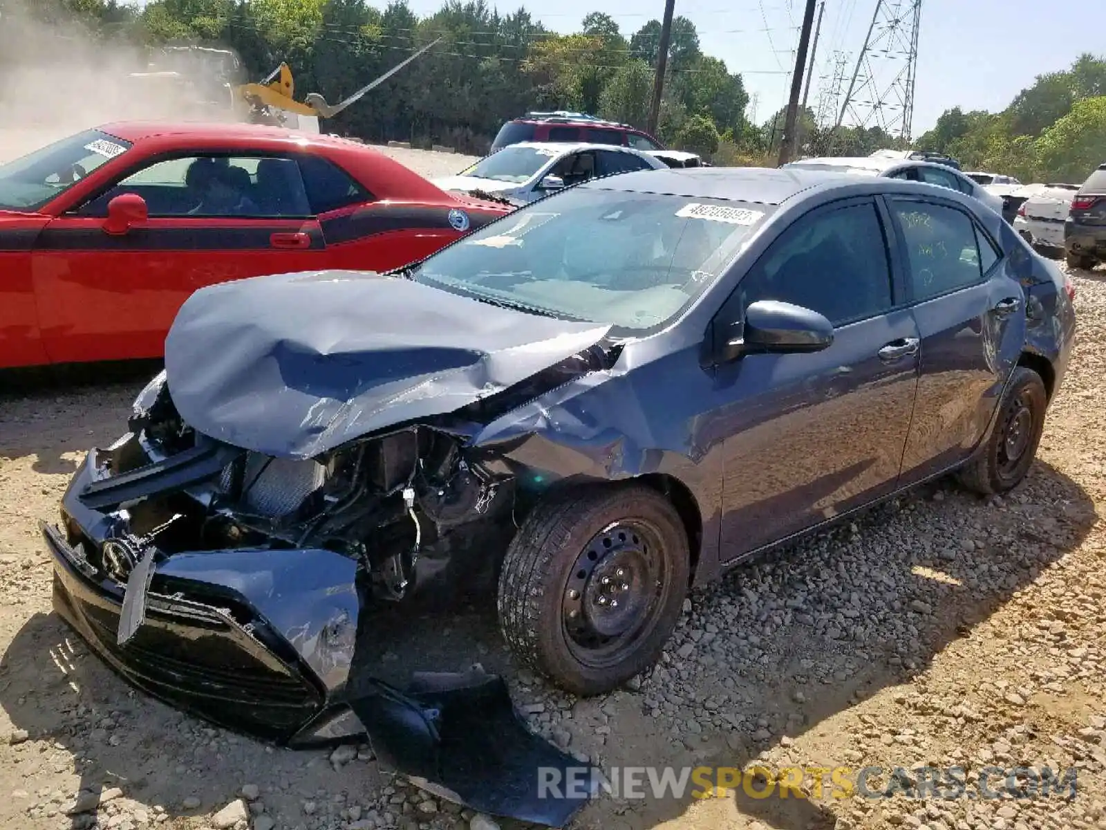 2 Photograph of a damaged car 5YFBURHE2KP949995 TOYOTA COROLLA 2019