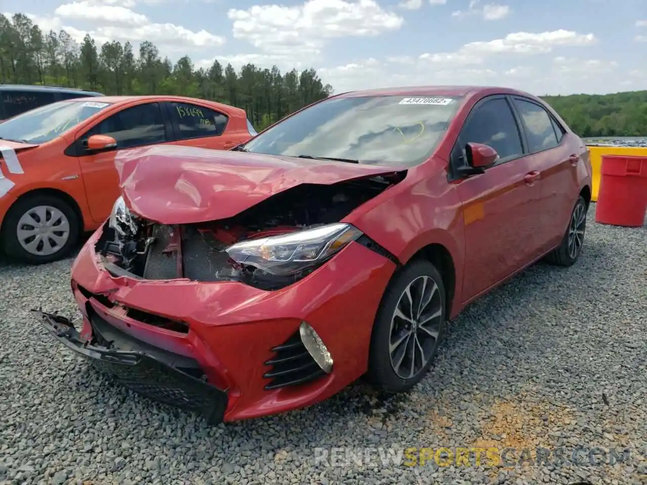 2 Photograph of a damaged car 5YFBURHE3KP856449 TOYOTA COROLLA 2019