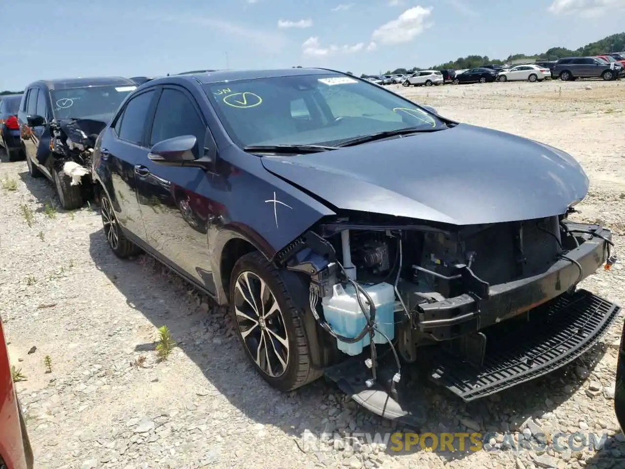 1 Photograph of a damaged car 5YFBURHE3KP856497 TOYOTA COROLLA 2019