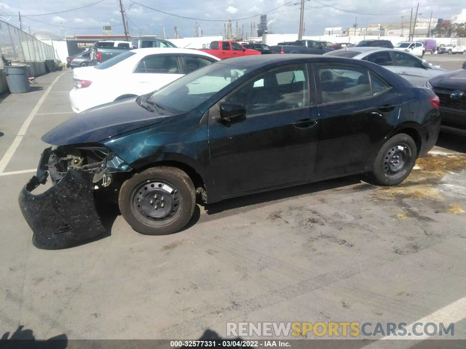 2 Photograph of a damaged car 5YFBURHE3KP857231 TOYOTA COROLLA 2019