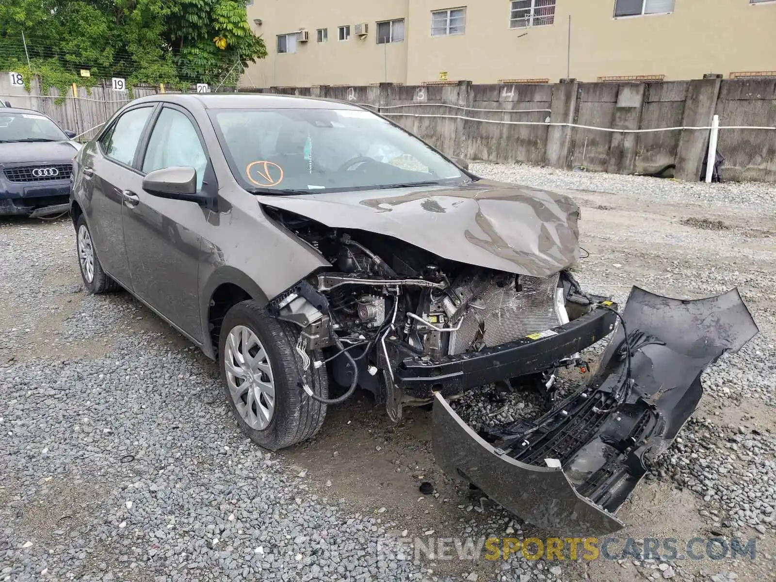 1 Photograph of a damaged car 5YFBURHE3KP857617 TOYOTA COROLLA 2019