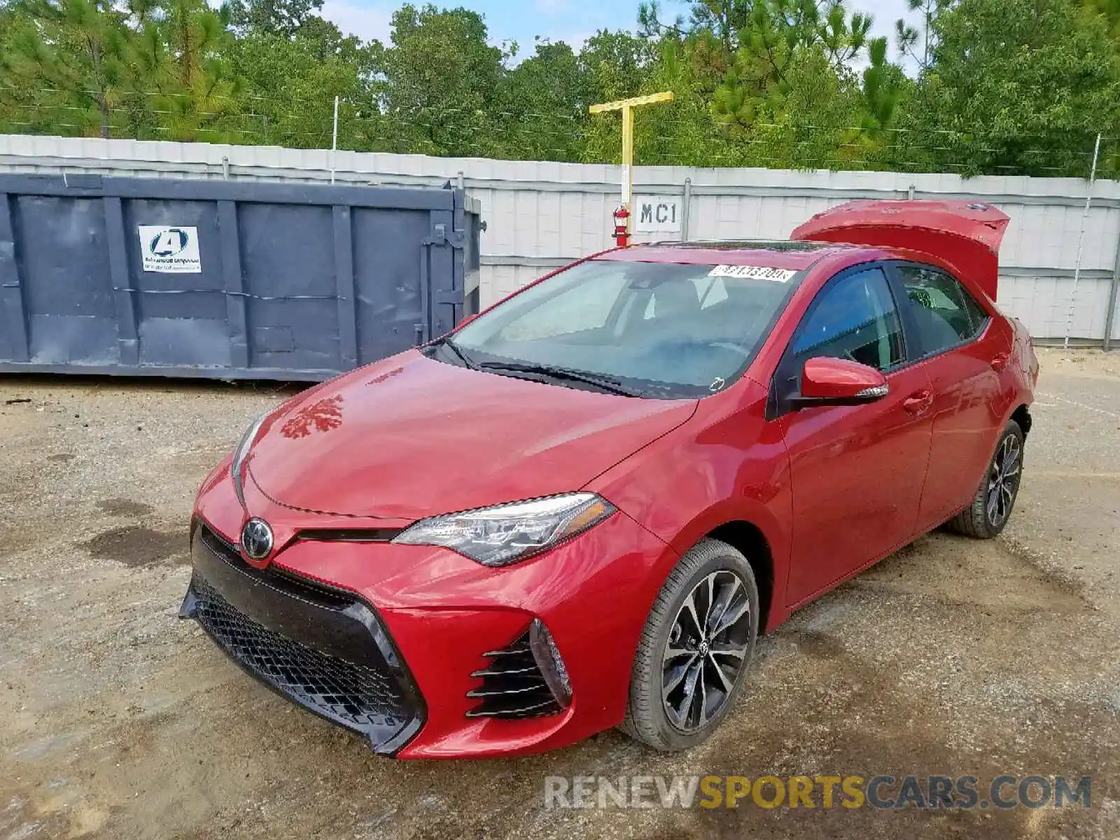 2 Photograph of a damaged car 5YFBURHE3KP857679 TOYOTA COROLLA 2019