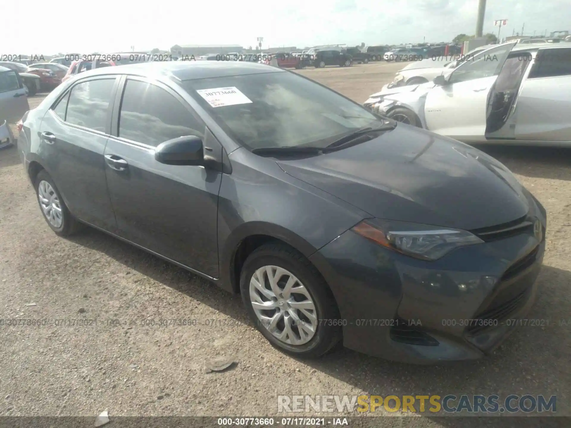 1 Photograph of a damaged car 5YFBURHE3KP858282 TOYOTA COROLLA 2019