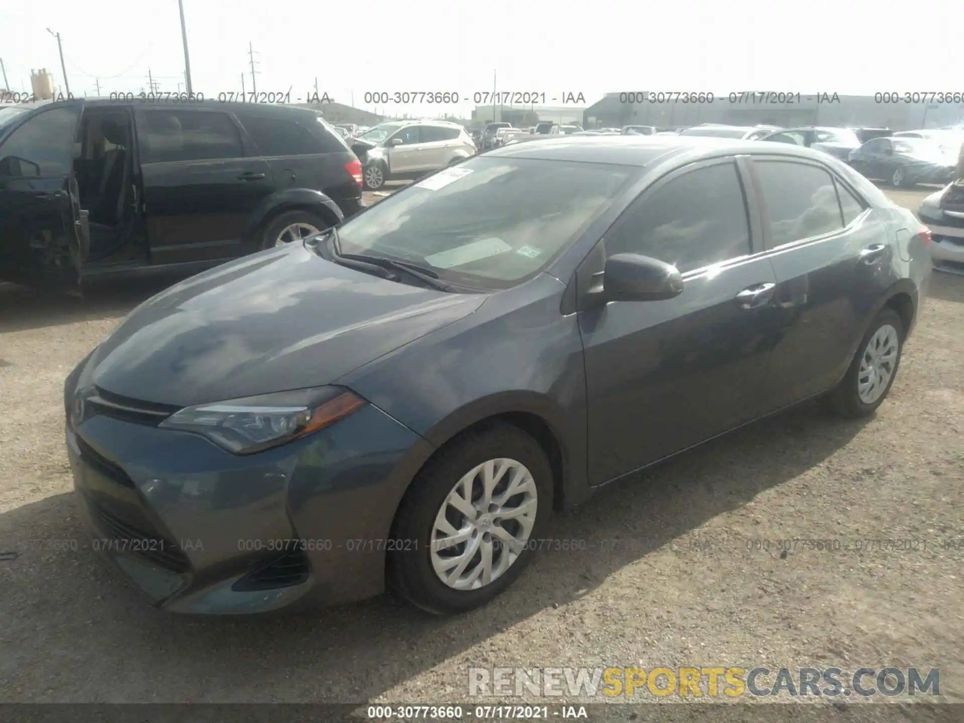 2 Photograph of a damaged car 5YFBURHE3KP858282 TOYOTA COROLLA 2019