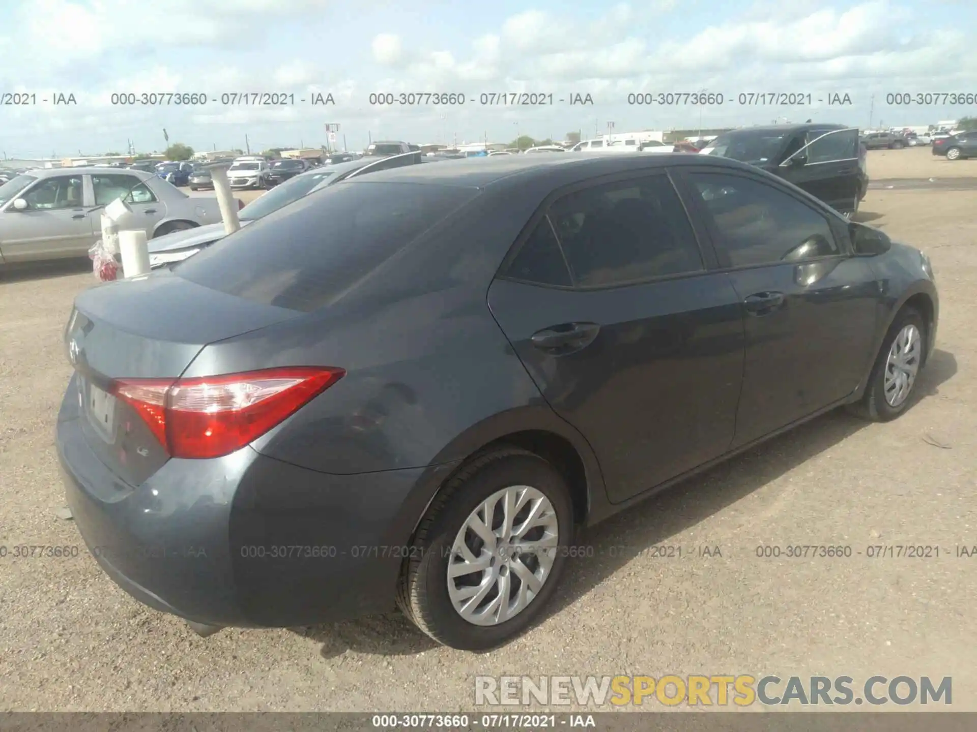 4 Photograph of a damaged car 5YFBURHE3KP858282 TOYOTA COROLLA 2019