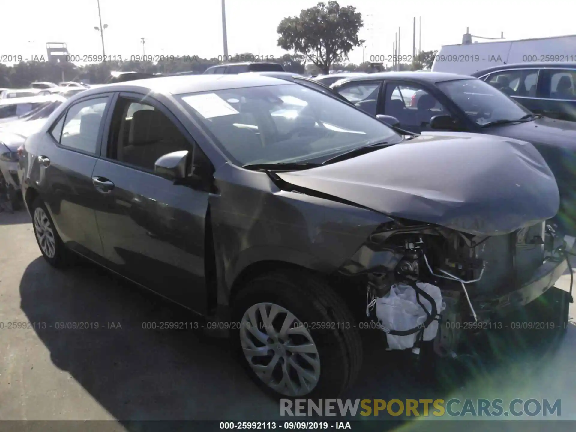 1 Photograph of a damaged car 5YFBURHE3KP859111 TOYOTA COROLLA 2019