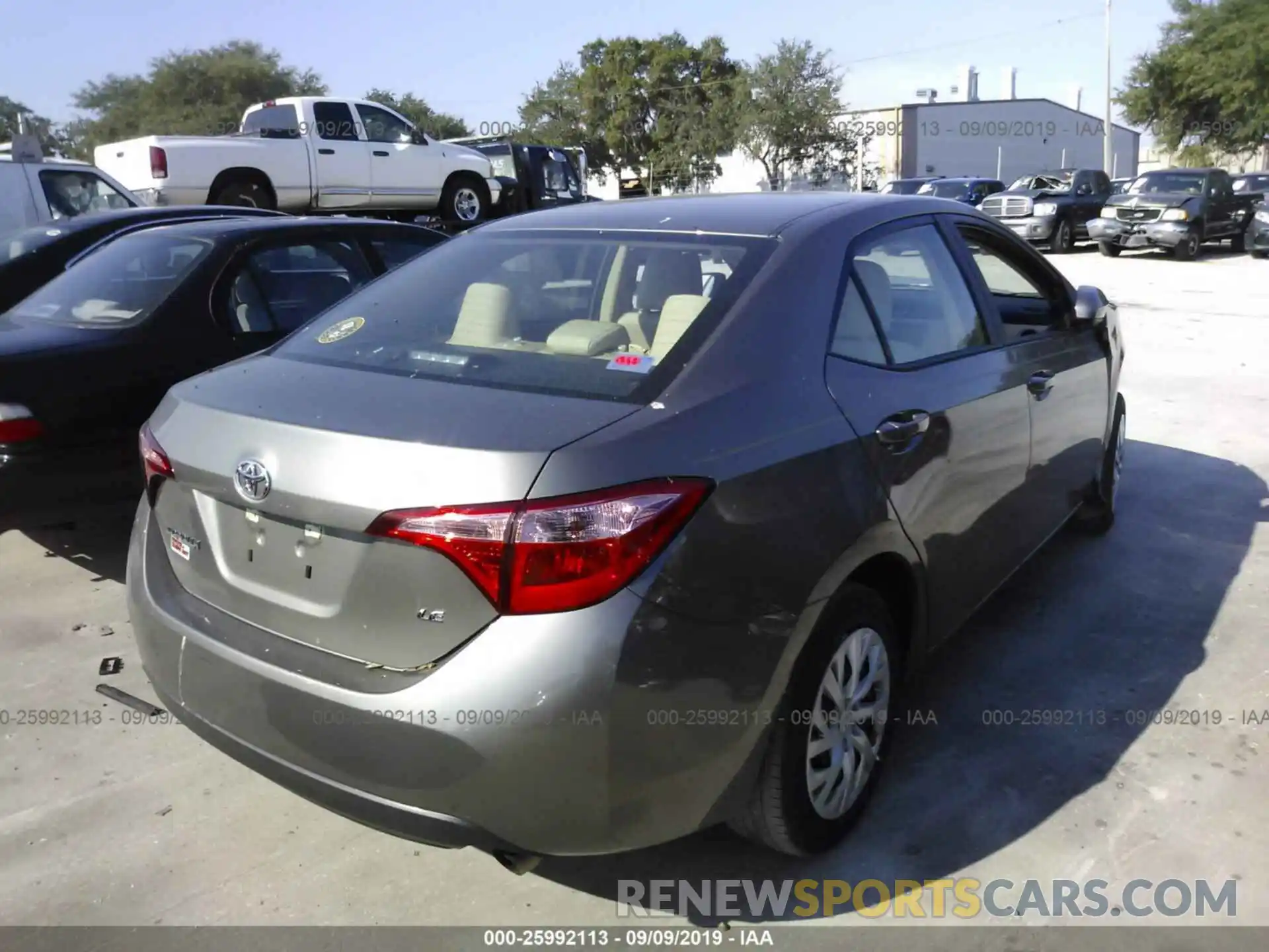 4 Photograph of a damaged car 5YFBURHE3KP859111 TOYOTA COROLLA 2019