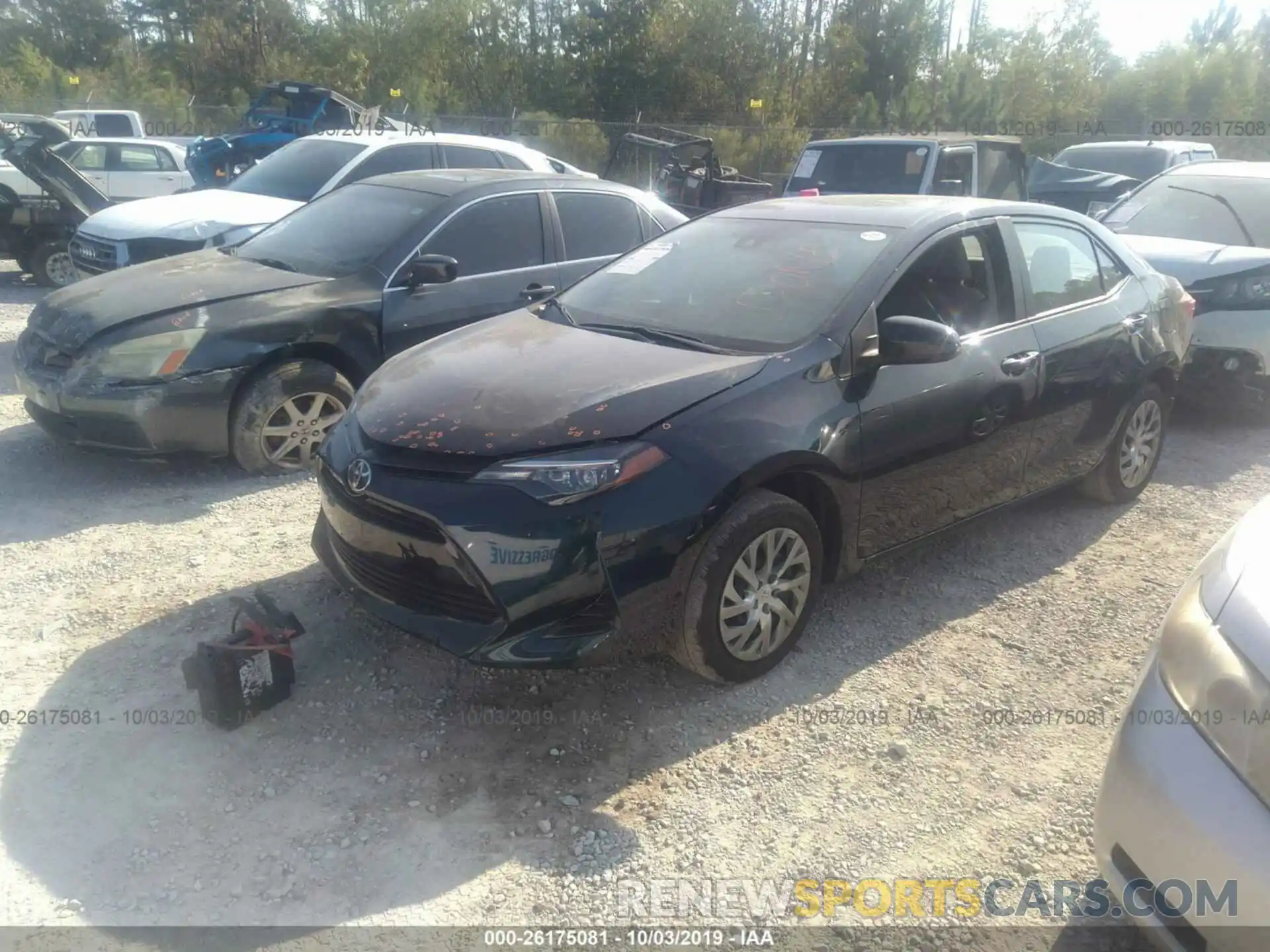 2 Photograph of a damaged car 5YFBURHE3KP859254 TOYOTA COROLLA 2019