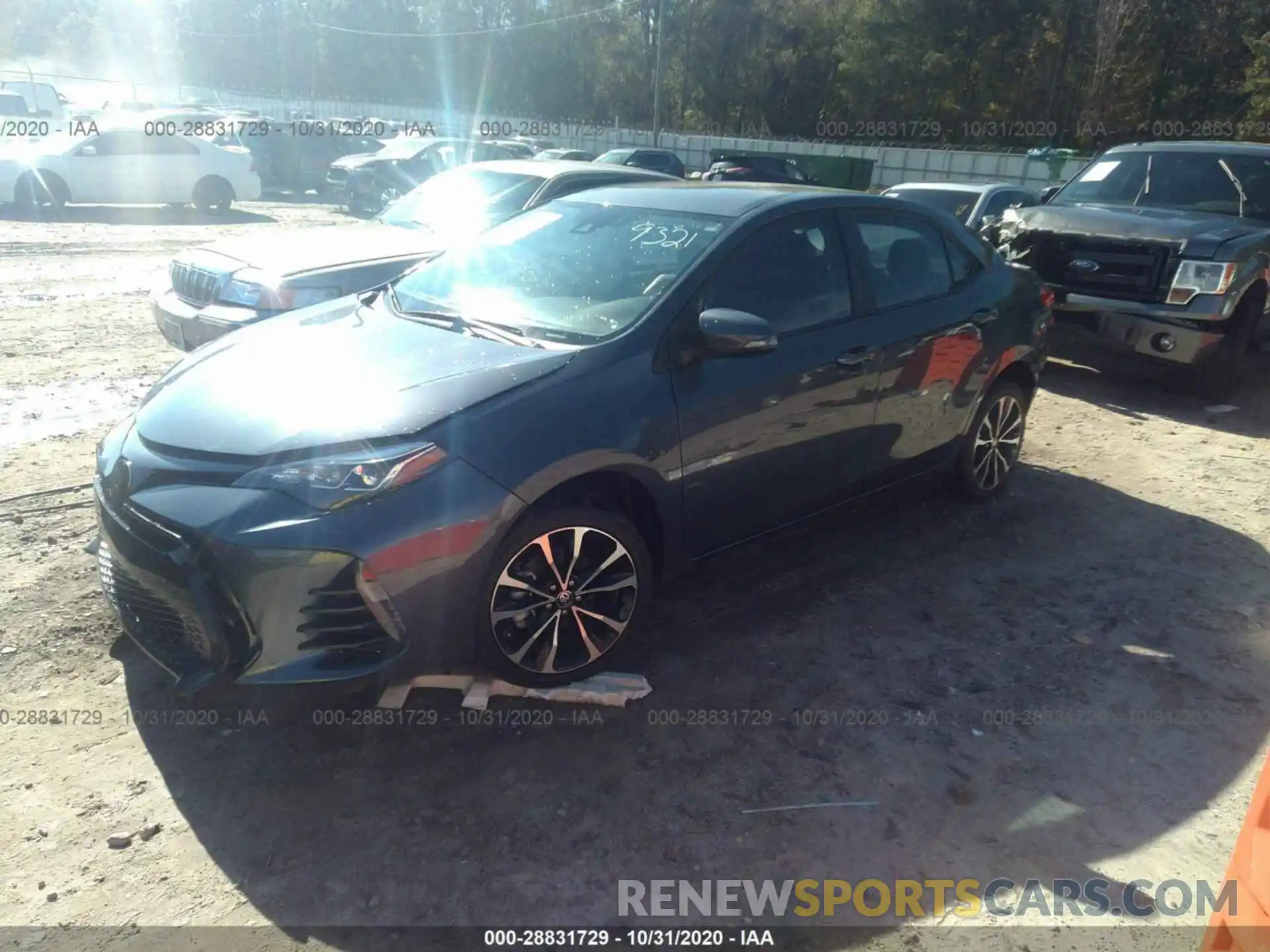 2 Photograph of a damaged car 5YFBURHE3KP859321 TOYOTA COROLLA 2019