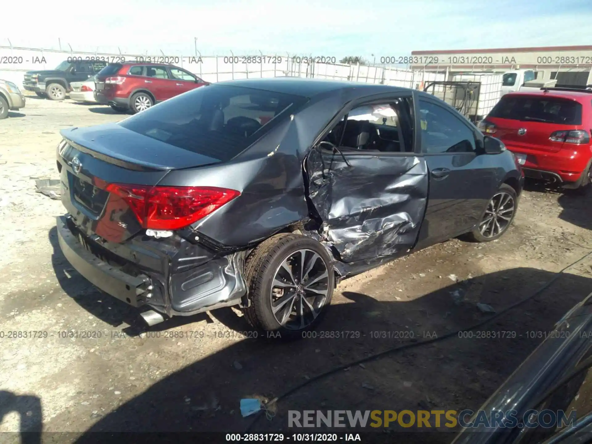 4 Photograph of a damaged car 5YFBURHE3KP859321 TOYOTA COROLLA 2019