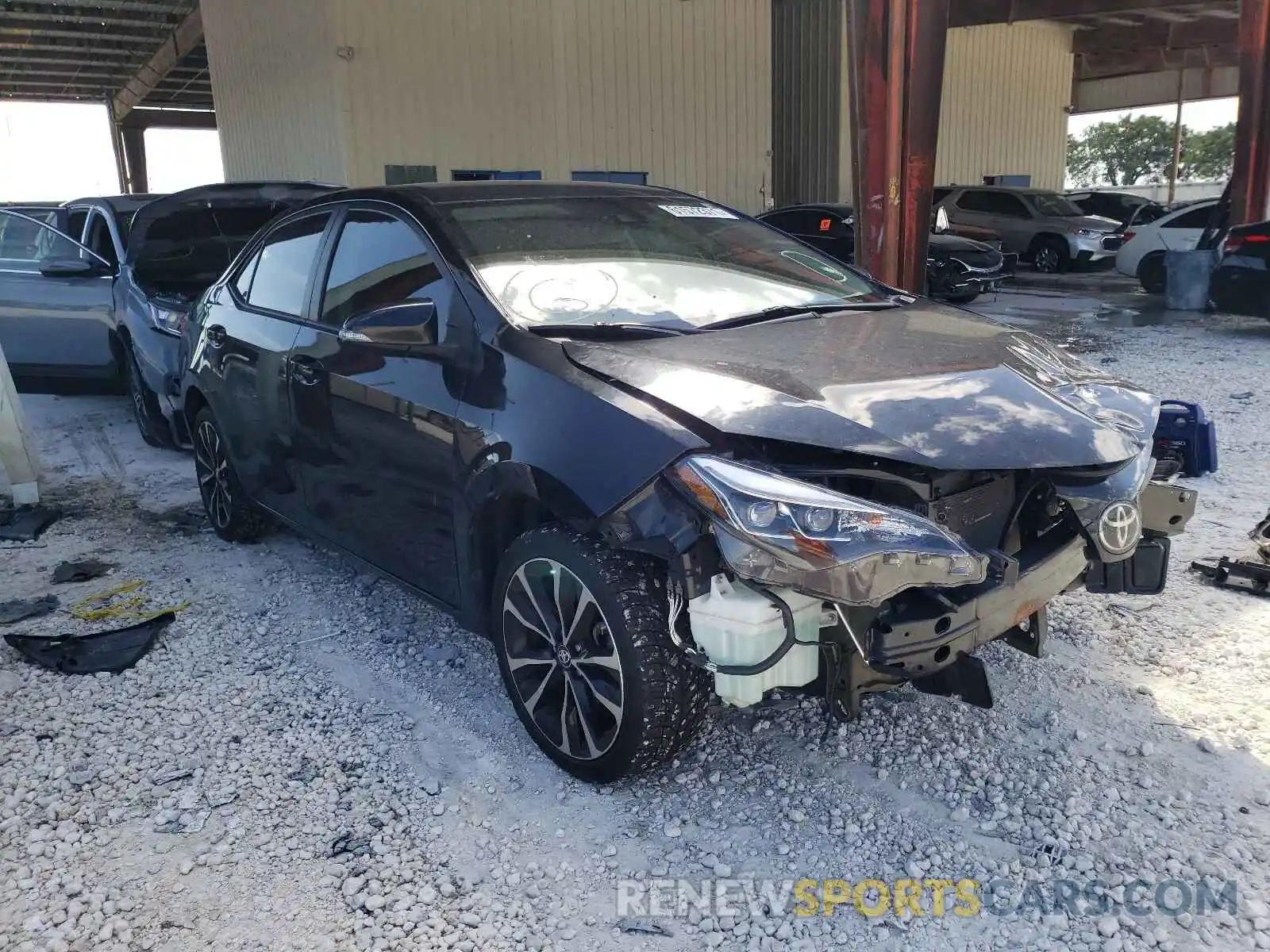 1 Photograph of a damaged car 5YFBURHE3KP860176 TOYOTA COROLLA 2019