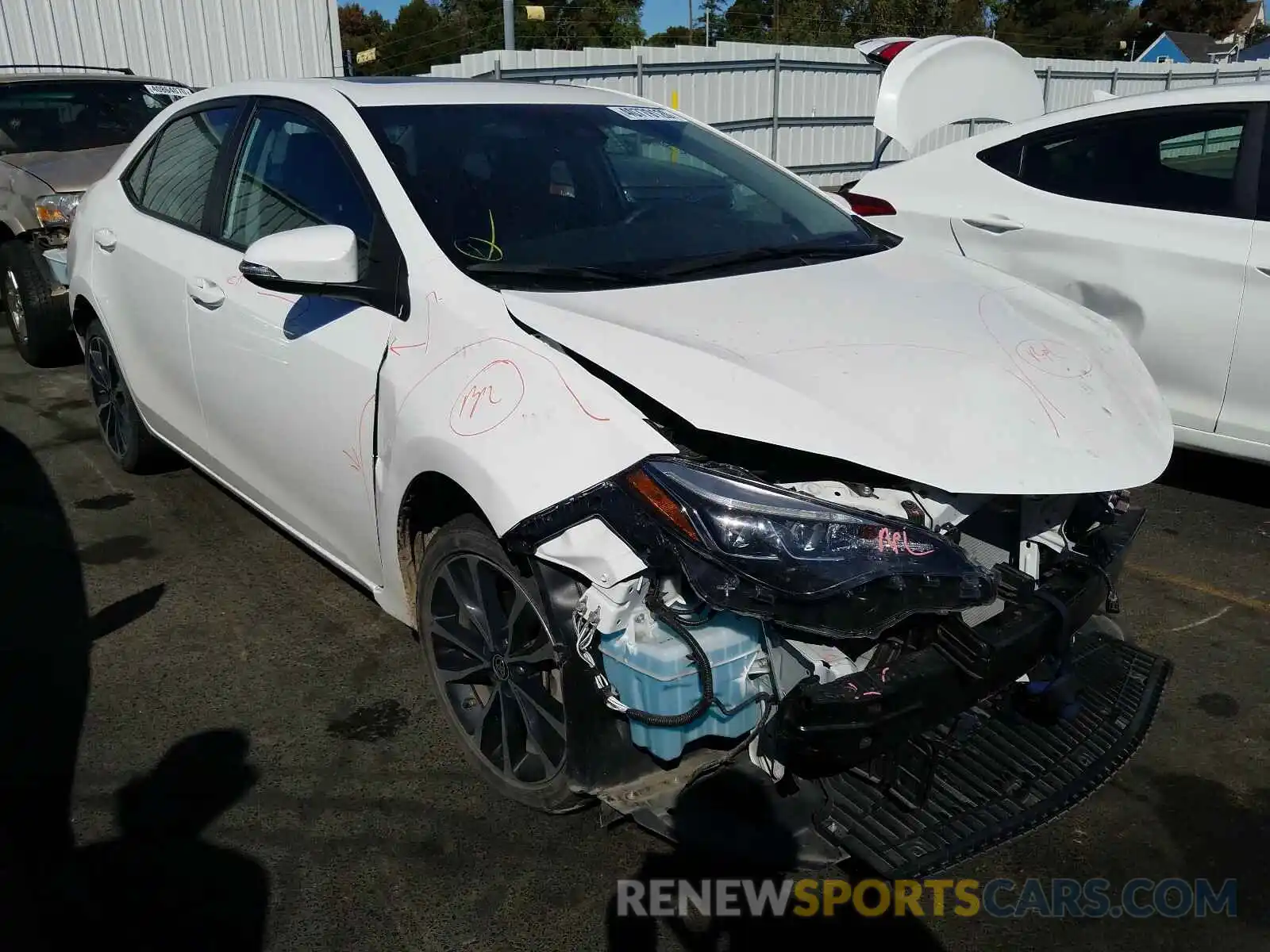 1 Photograph of a damaged car 5YFBURHE3KP860310 TOYOTA COROLLA 2019