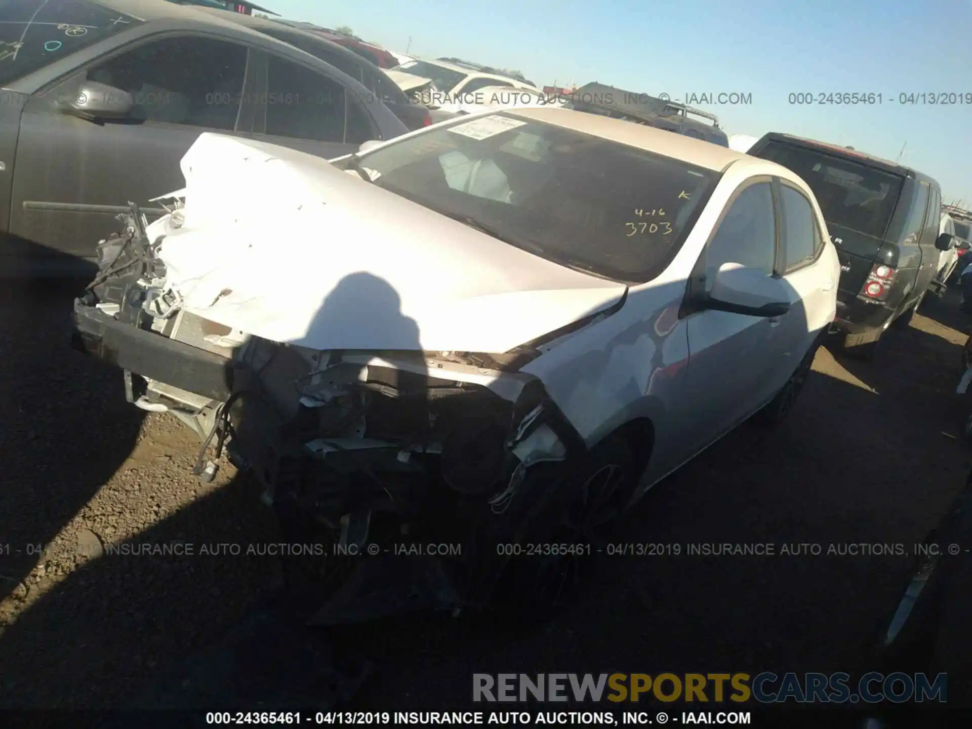 2 Photograph of a damaged car 5YFBURHE3KP860467 TOYOTA COROLLA 2019