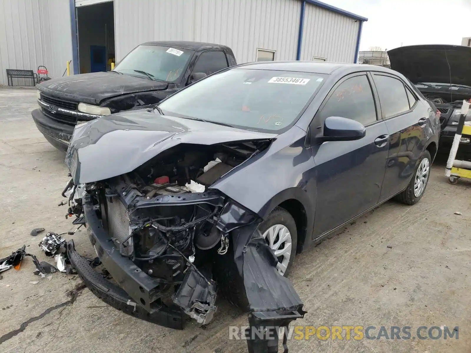 2 Photograph of a damaged car 5YFBURHE3KP860680 TOYOTA COROLLA 2019