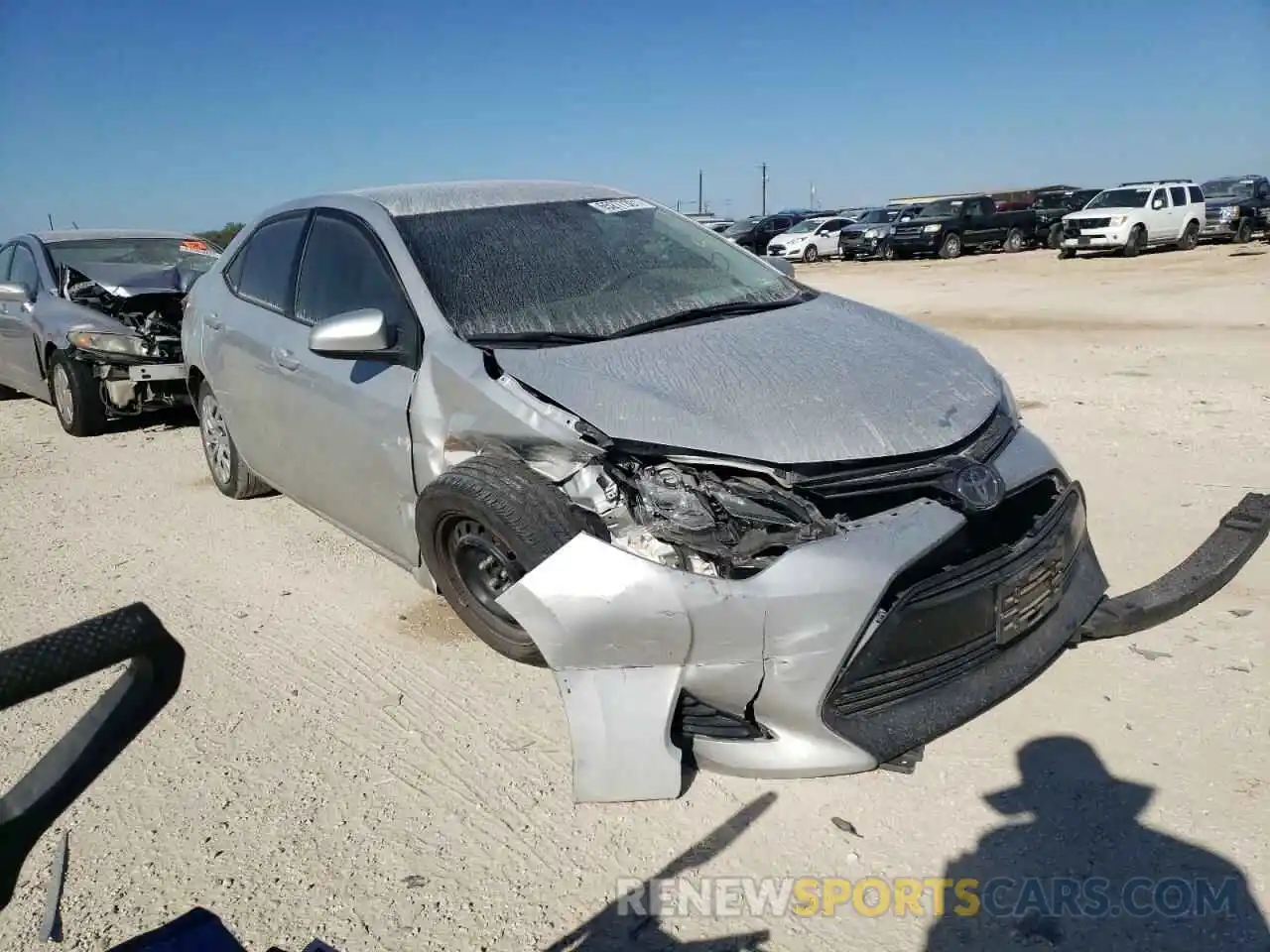 1 Photograph of a damaged car 5YFBURHE3KP860727 TOYOTA COROLLA 2019