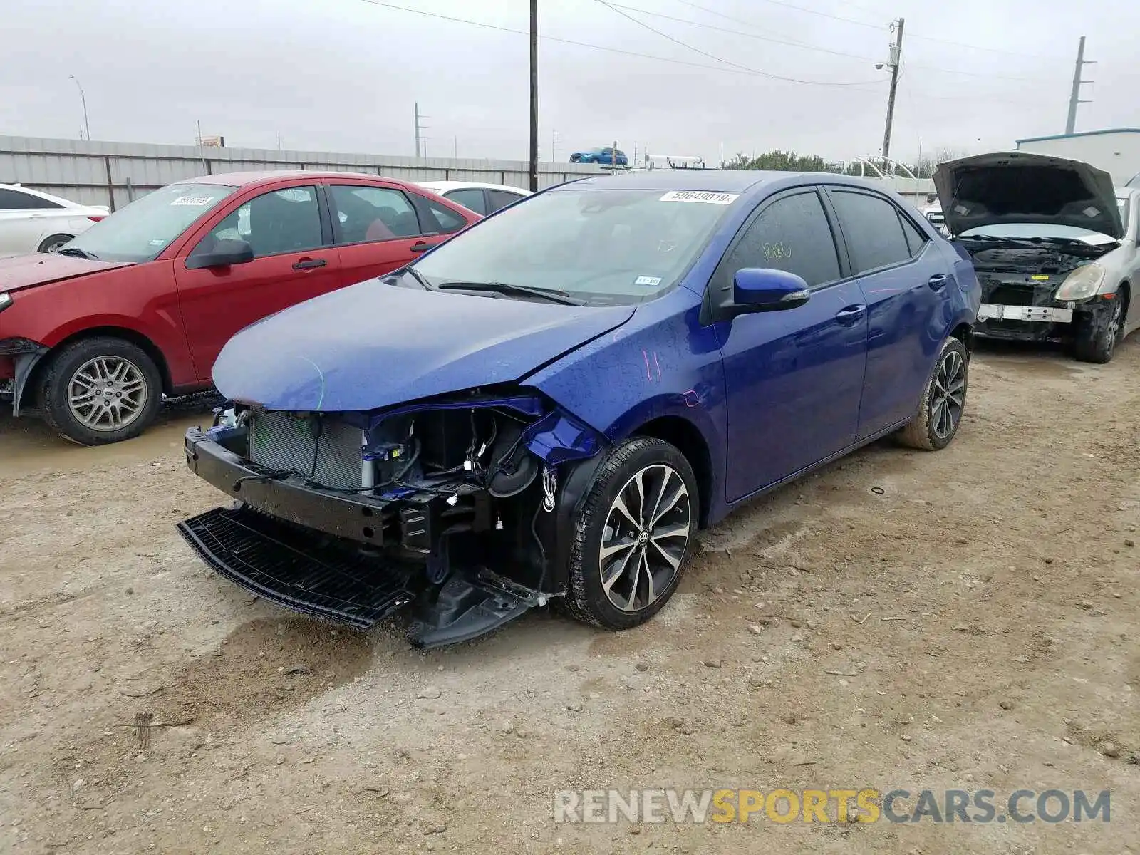 2 Photograph of a damaged car 5YFBURHE3KP860842 TOYOTA COROLLA 2019