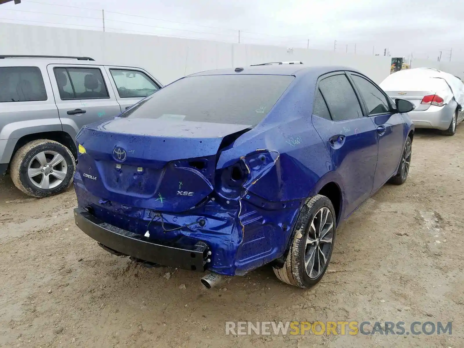 4 Photograph of a damaged car 5YFBURHE3KP860842 TOYOTA COROLLA 2019