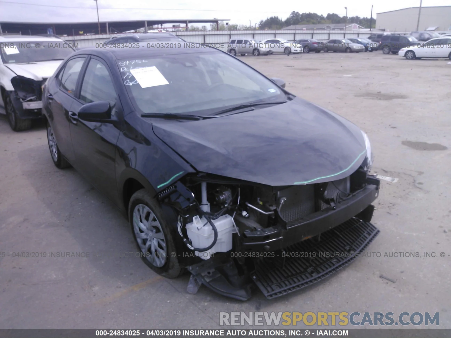 1 Photograph of a damaged car 5YFBURHE3KP861005 TOYOTA COROLLA 2019